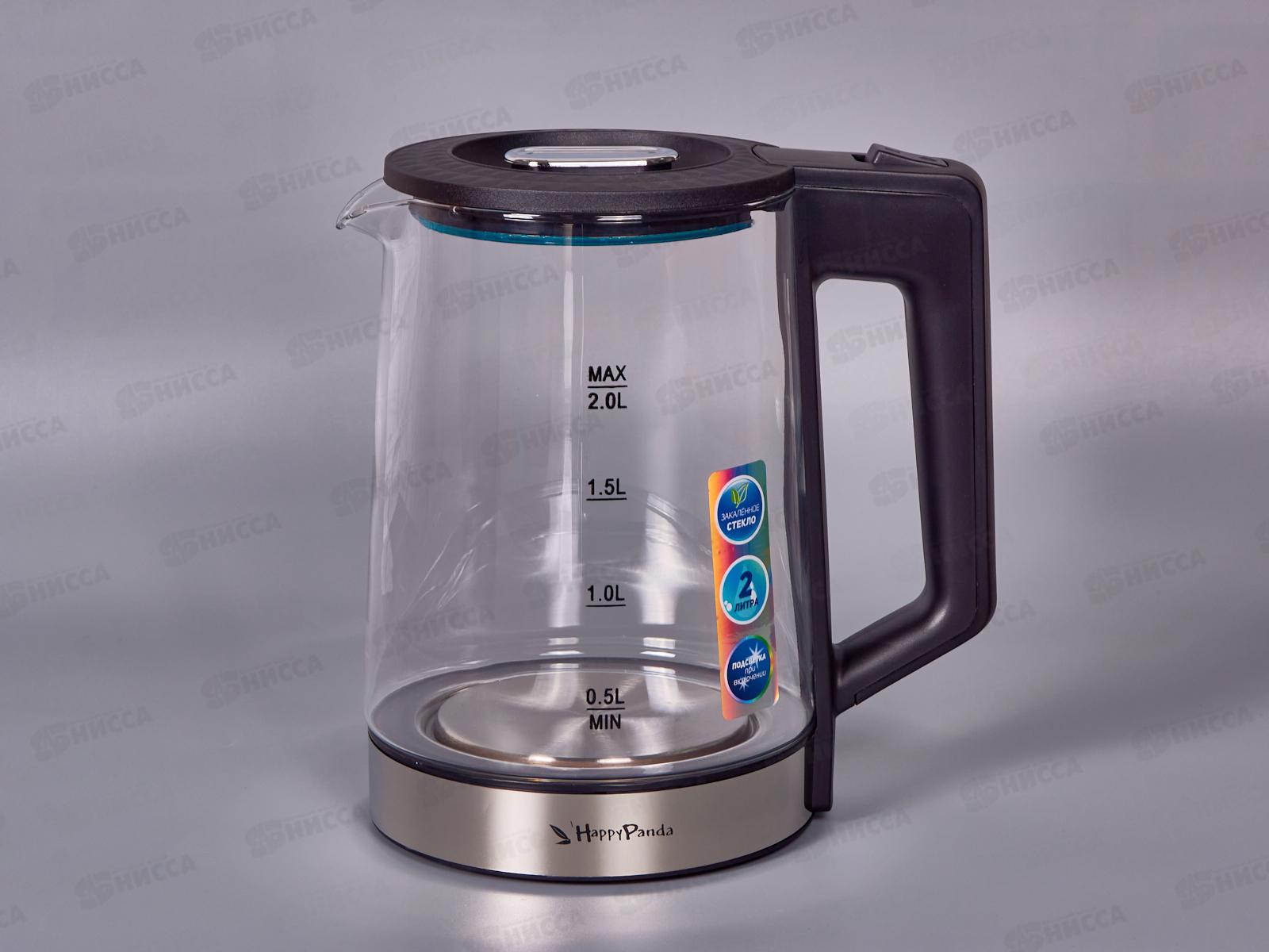Чайник электрический HP-2700BK 2,0л стекло точеч подсв