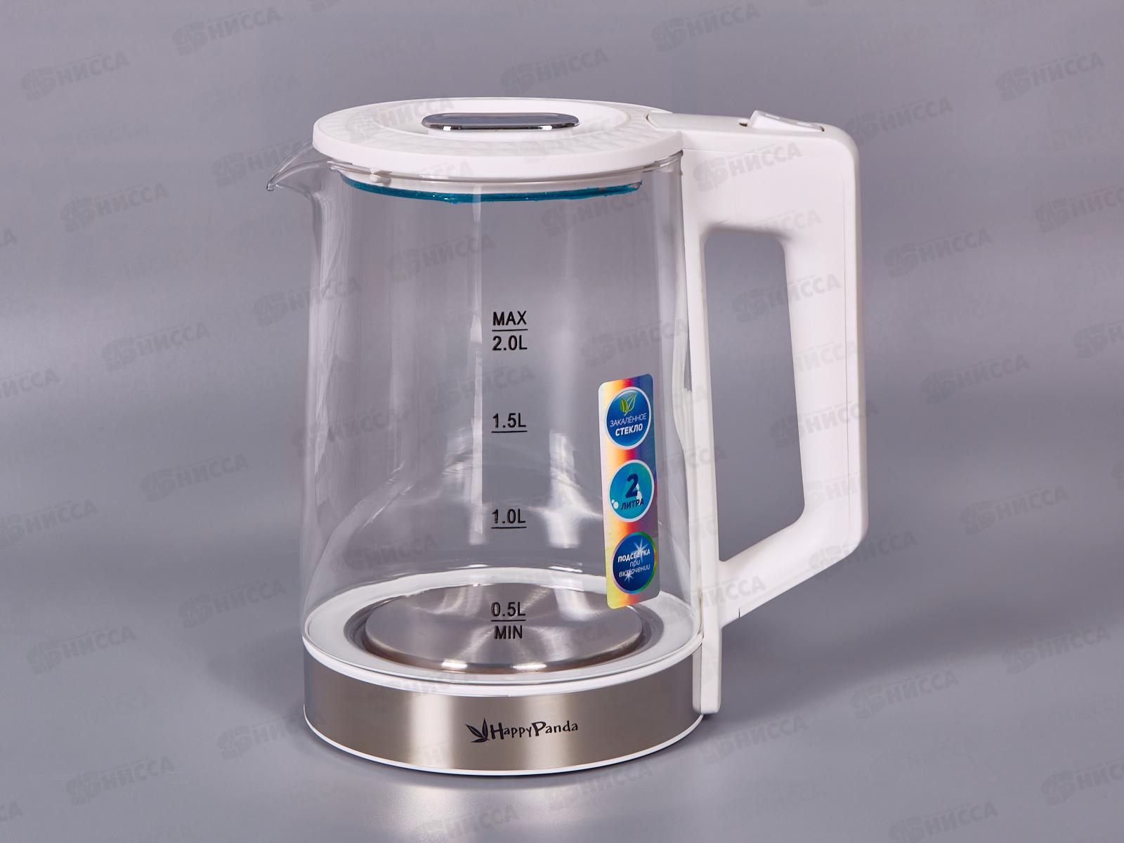 Чайник электрический HP-2700W 2,0л стекло точеч подсв
