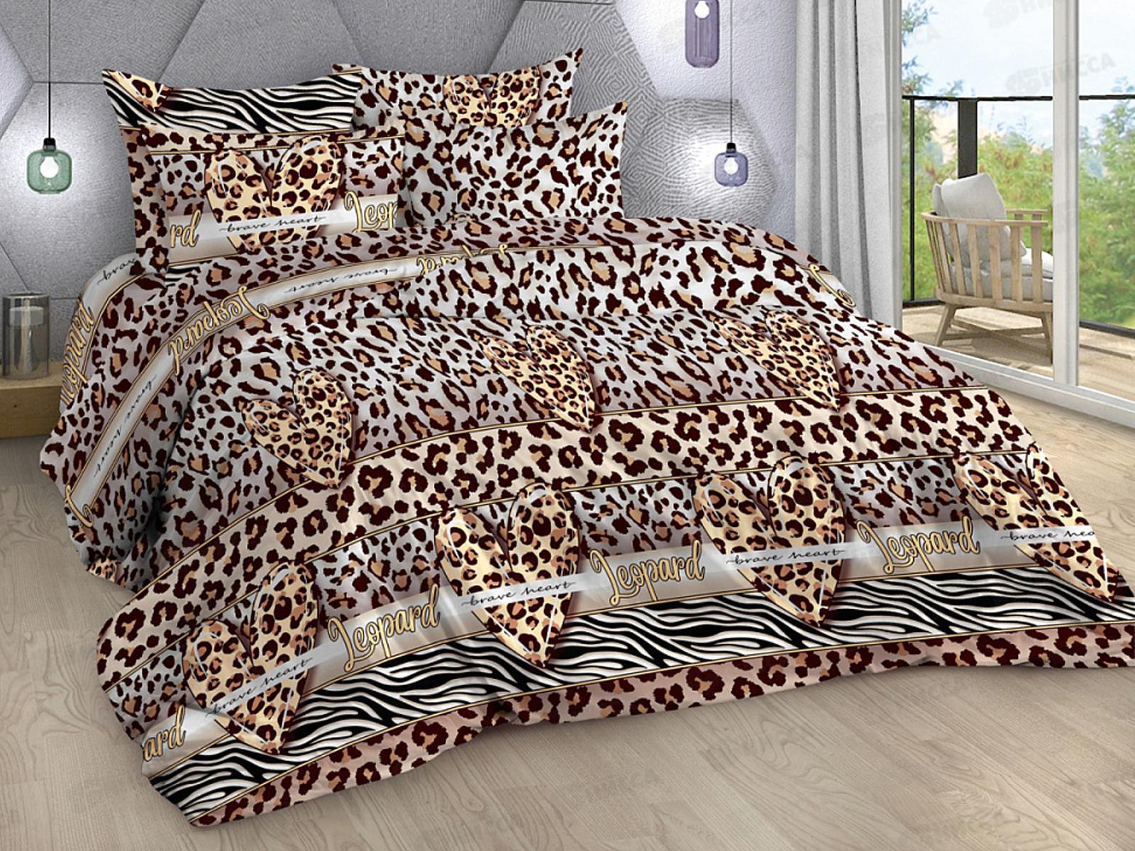 Комплект постельного белья 1,5сп Поплин Лео