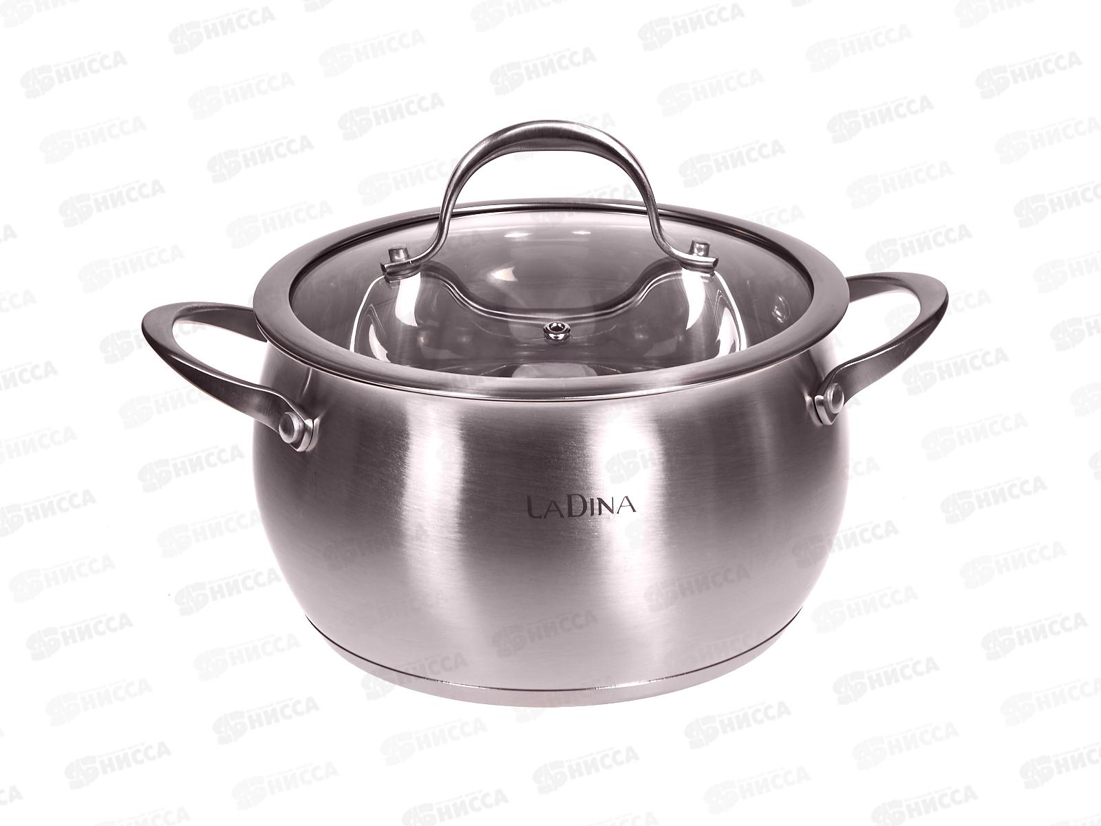 Кастрюля OLIVIA 20см 4л индукция 62020 нержавеющая сталь *6