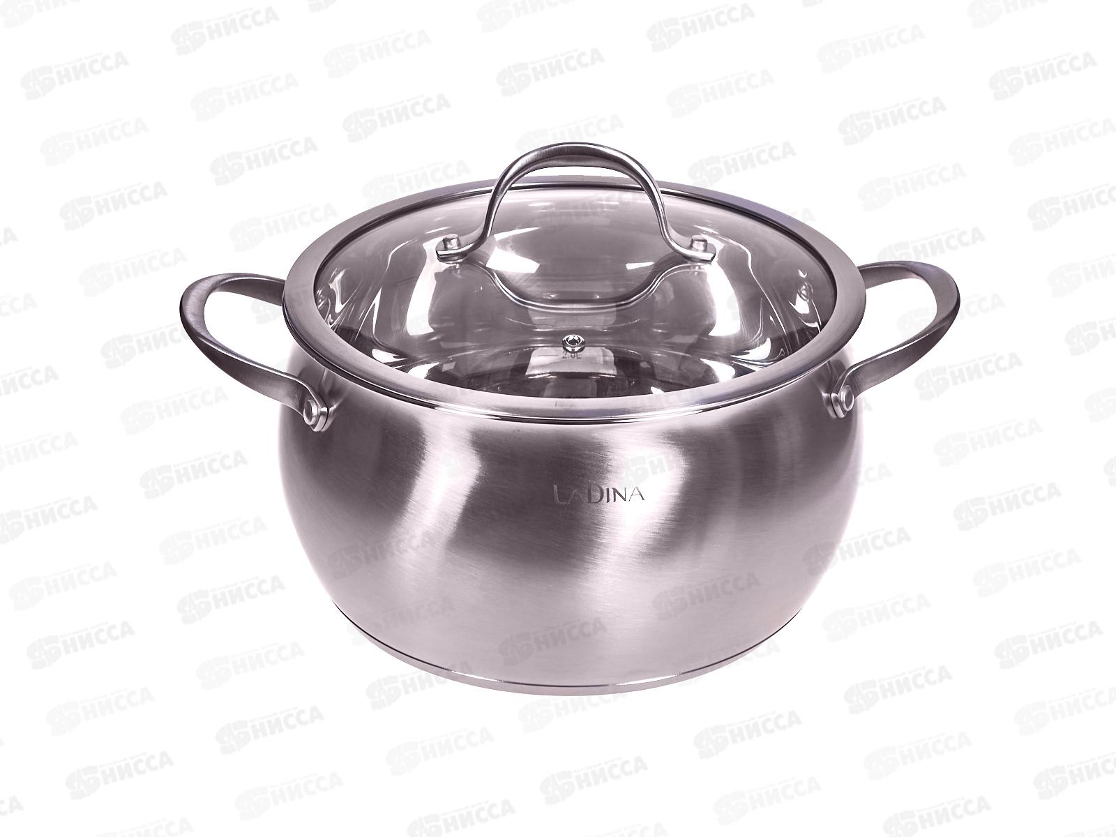 Кастрюля OLIVIA 24см 6,7л индукция 62024 нержавеющая сталь *4