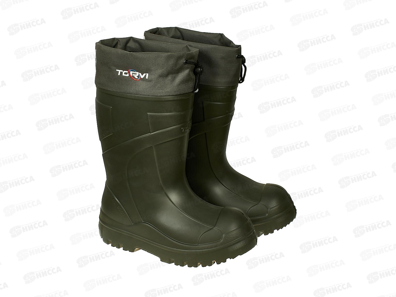 Сапоги TORVI из п/м ЭВА с подош ТЭП с вкладышем -60 Олива р.40-41