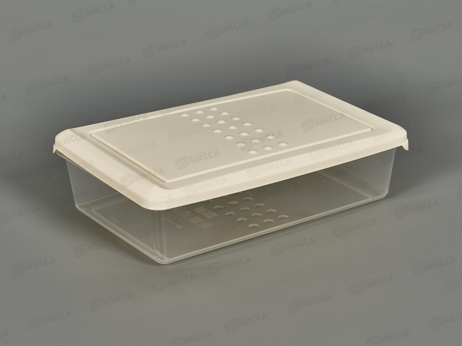 Контейнер для продуктов &quotAsti&quot прямоугольный 0,75л светло-бежевый 221100125/01 *20