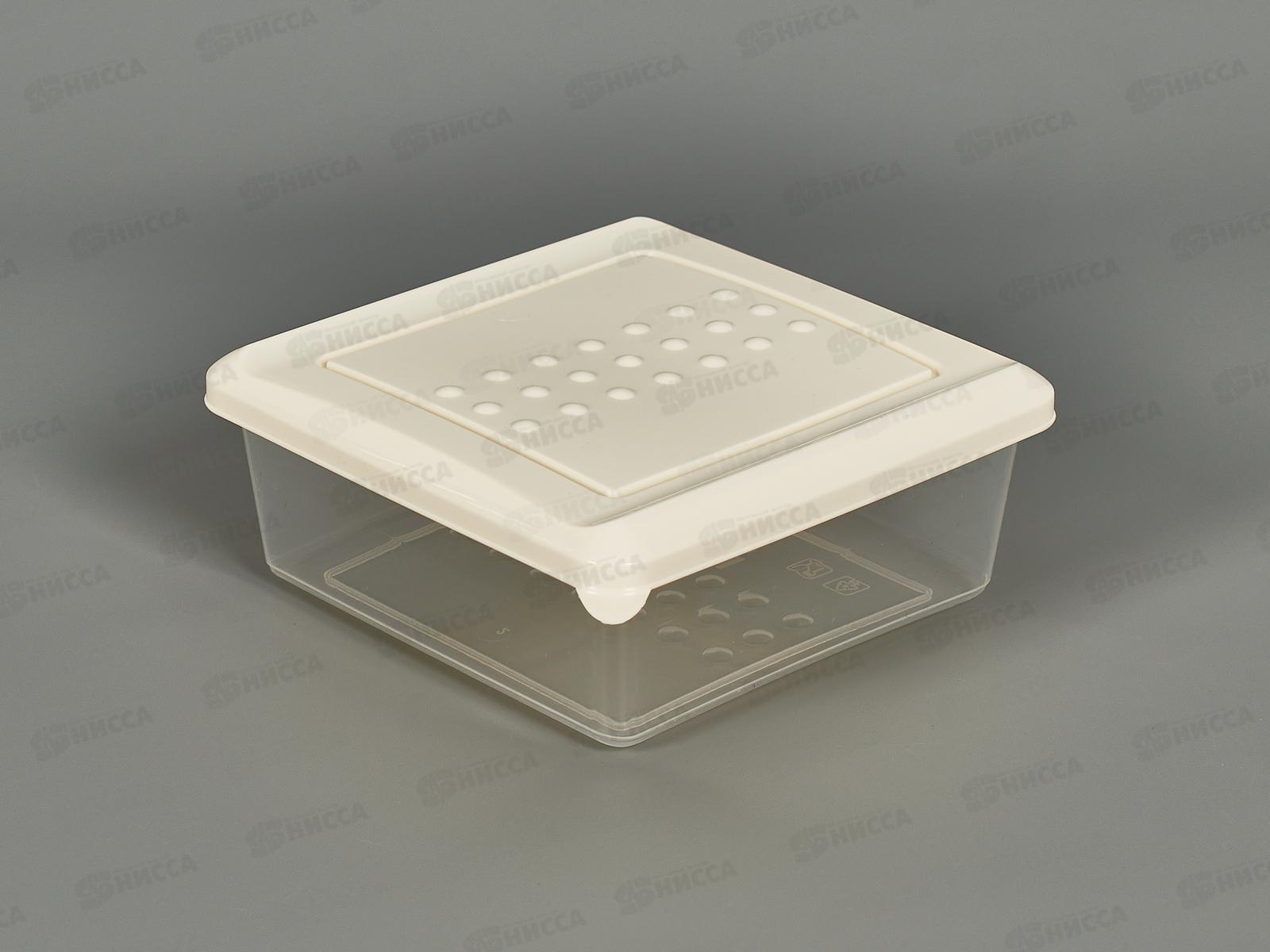 Контейнер для продуктов &quotAsti&quot квадратный 0,5л светло-бежевый 221100325/01 *26