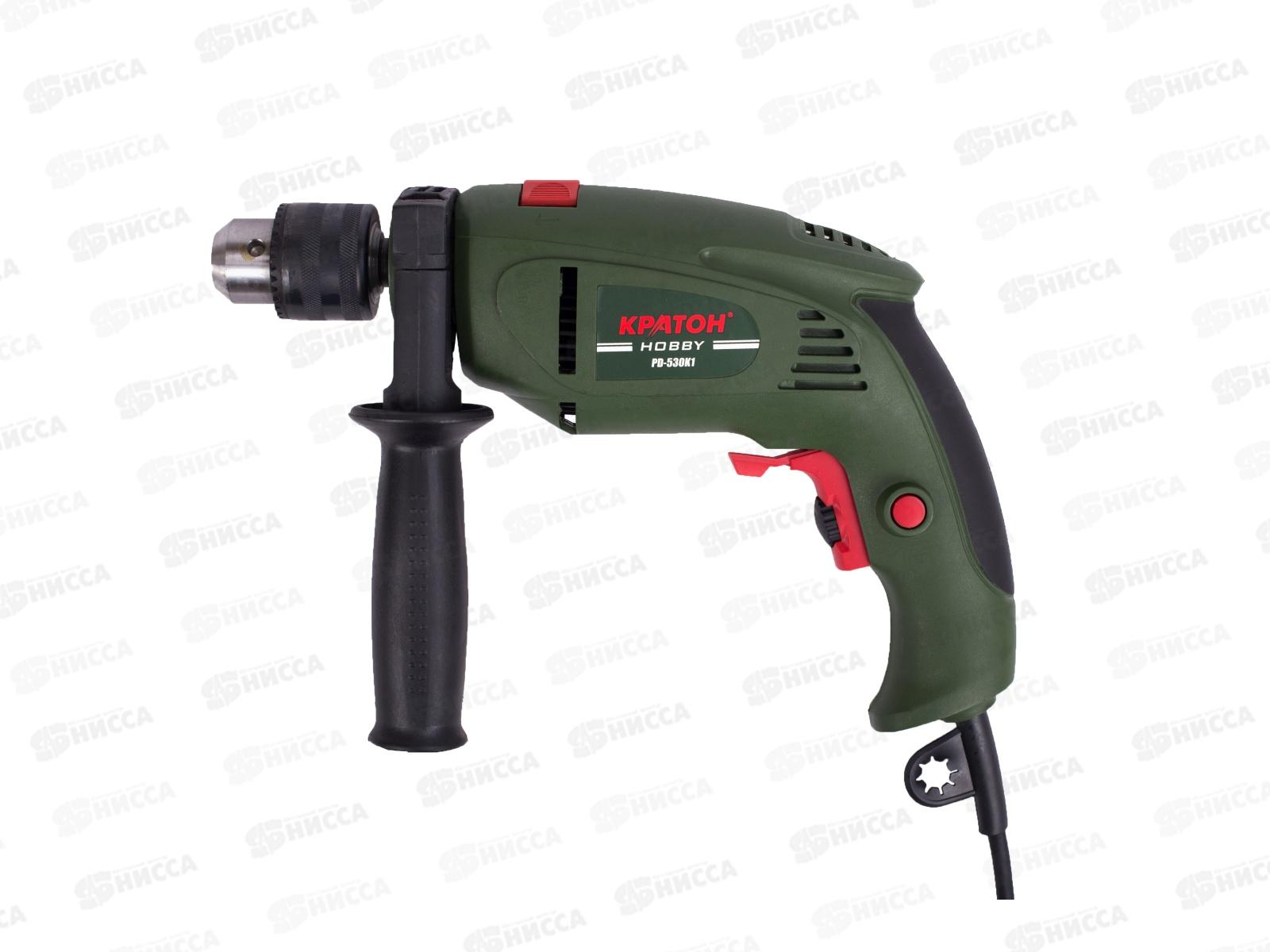 Дрель ударная  530Вт, патрон 1.5-13мм, Кратон, PD-530К1  *4