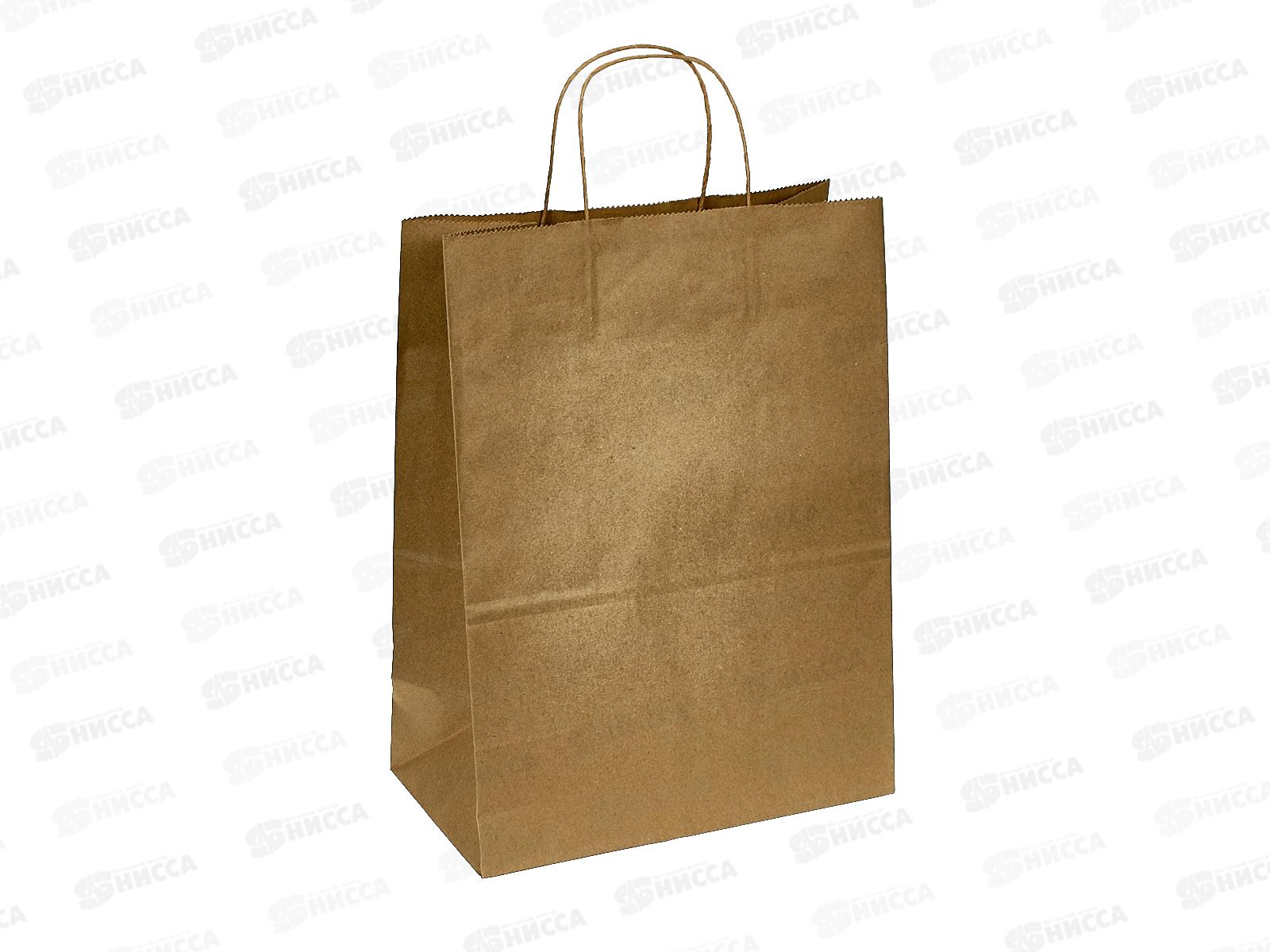 Пакет с крафт ручками 350*260*150 *1/250