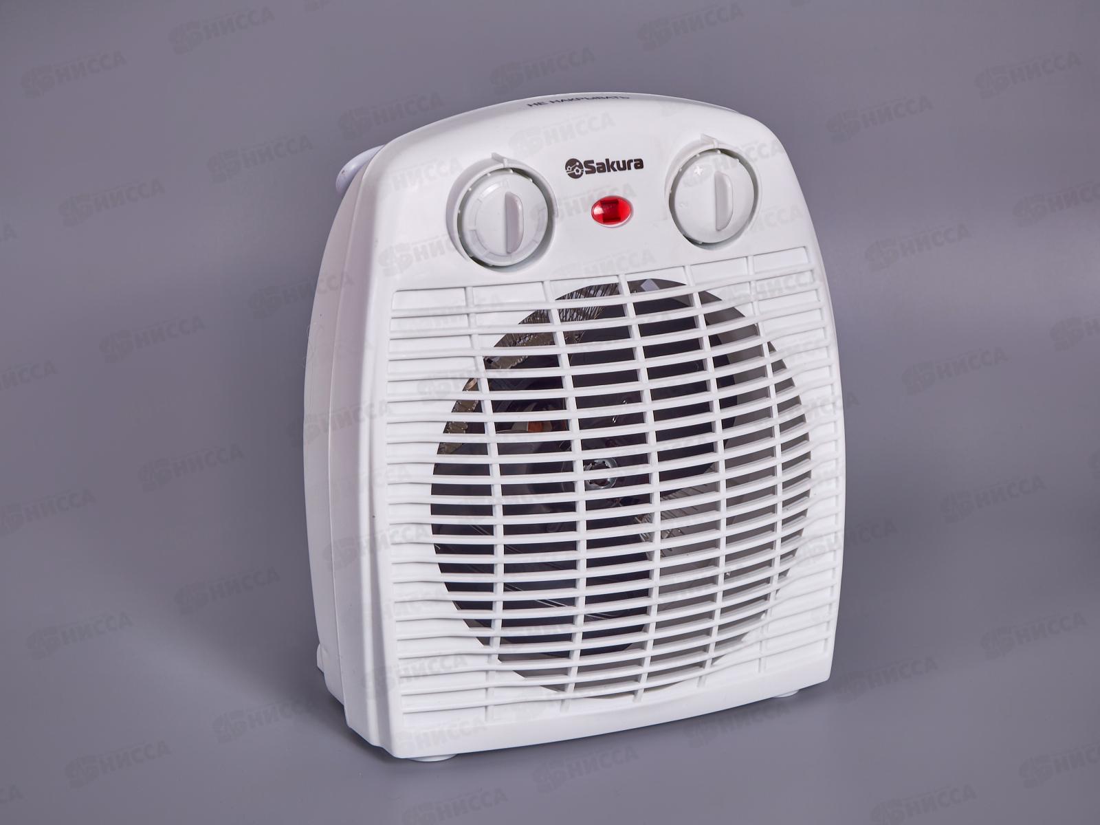 Тепловентилятор SA-0514W белый спиральный нагреватель