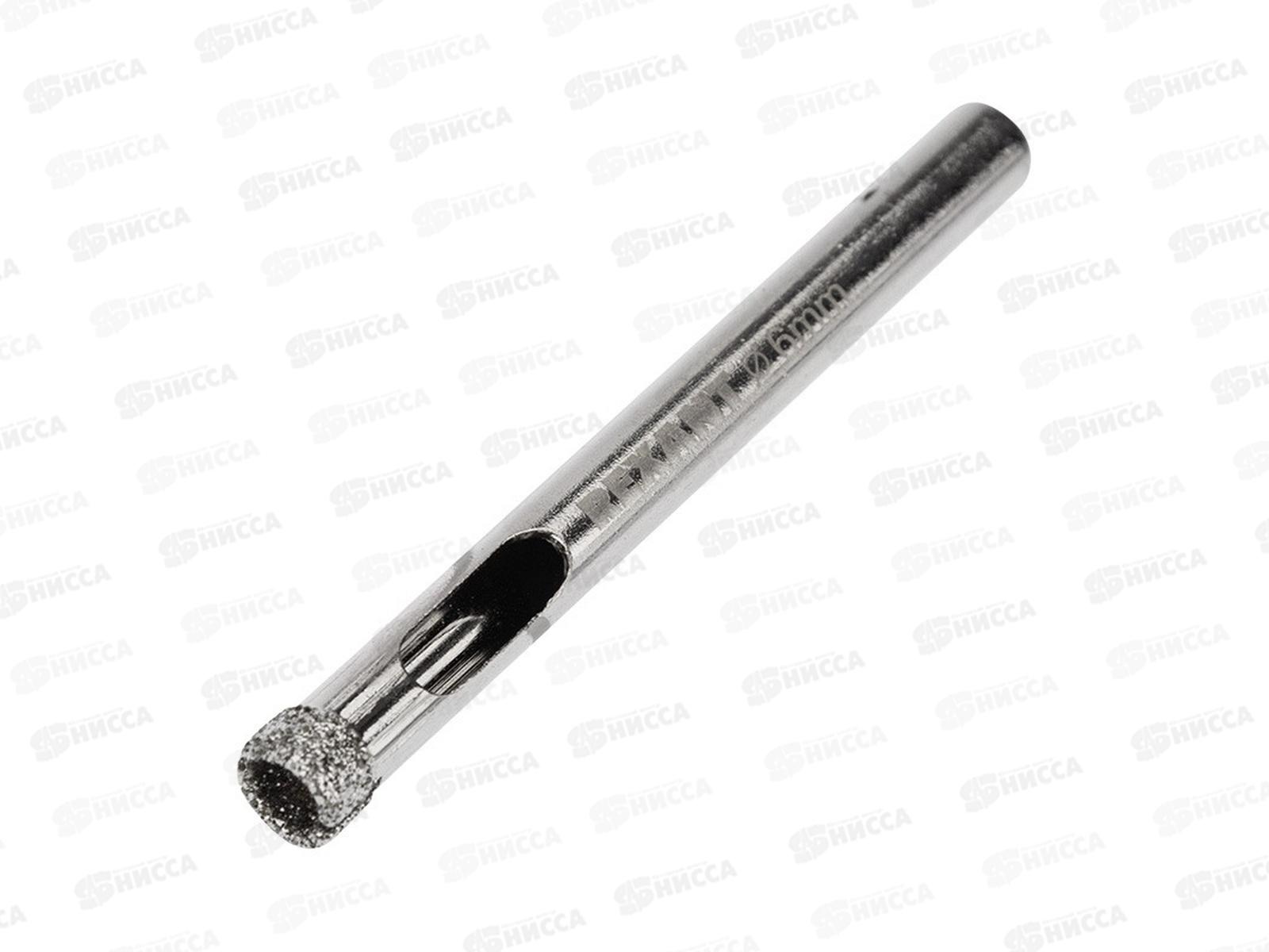 Сверло алмазное  6мм по керамограниту, керамике и стеклу KRANZ, KR-92-0001