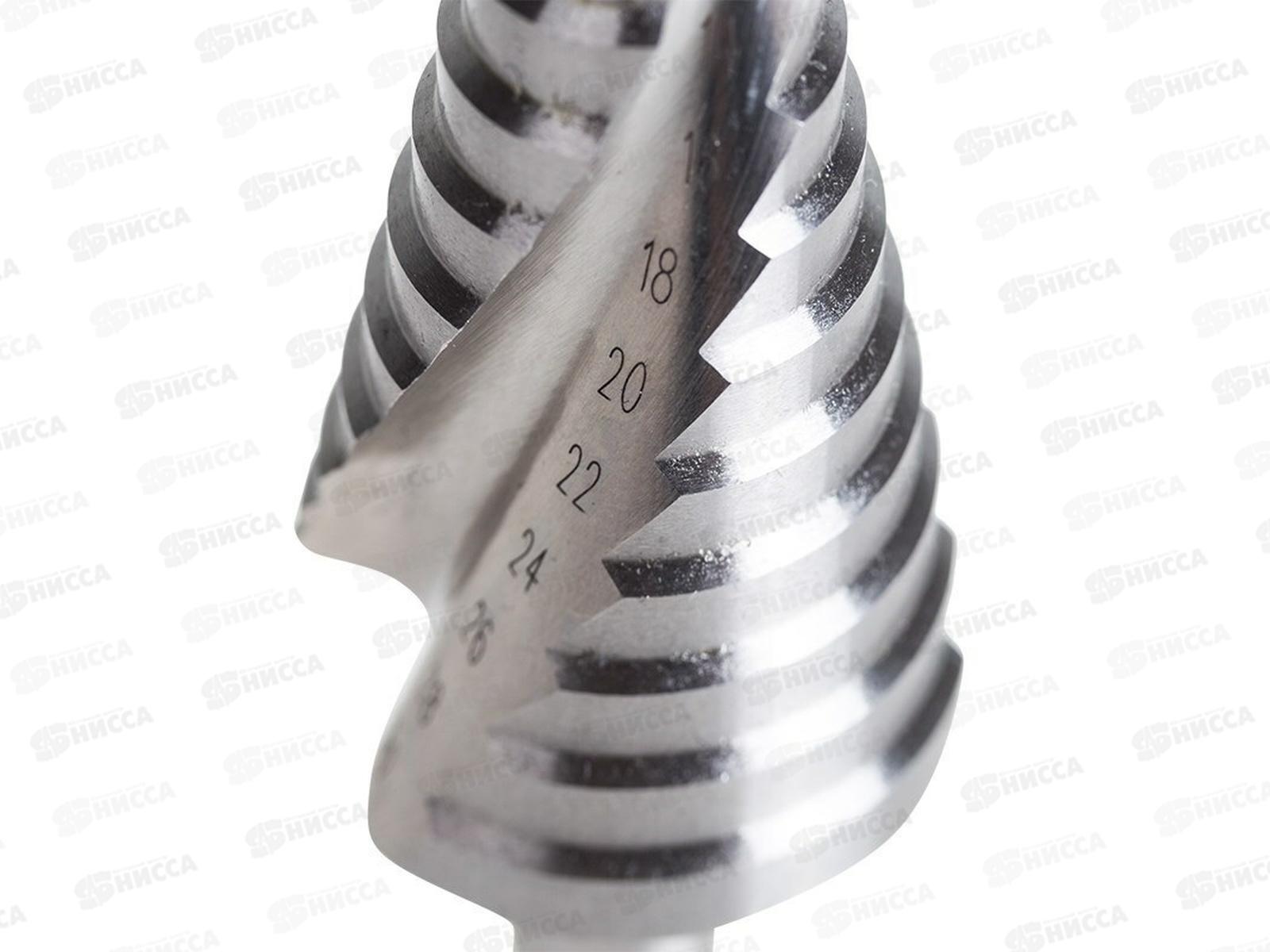 Сверло по металлу ступенчатое ТИТАН 4,0-30,0мм, 98мм, 65 HRC, Р6М5 TiN KRANZ, KR-12-6612