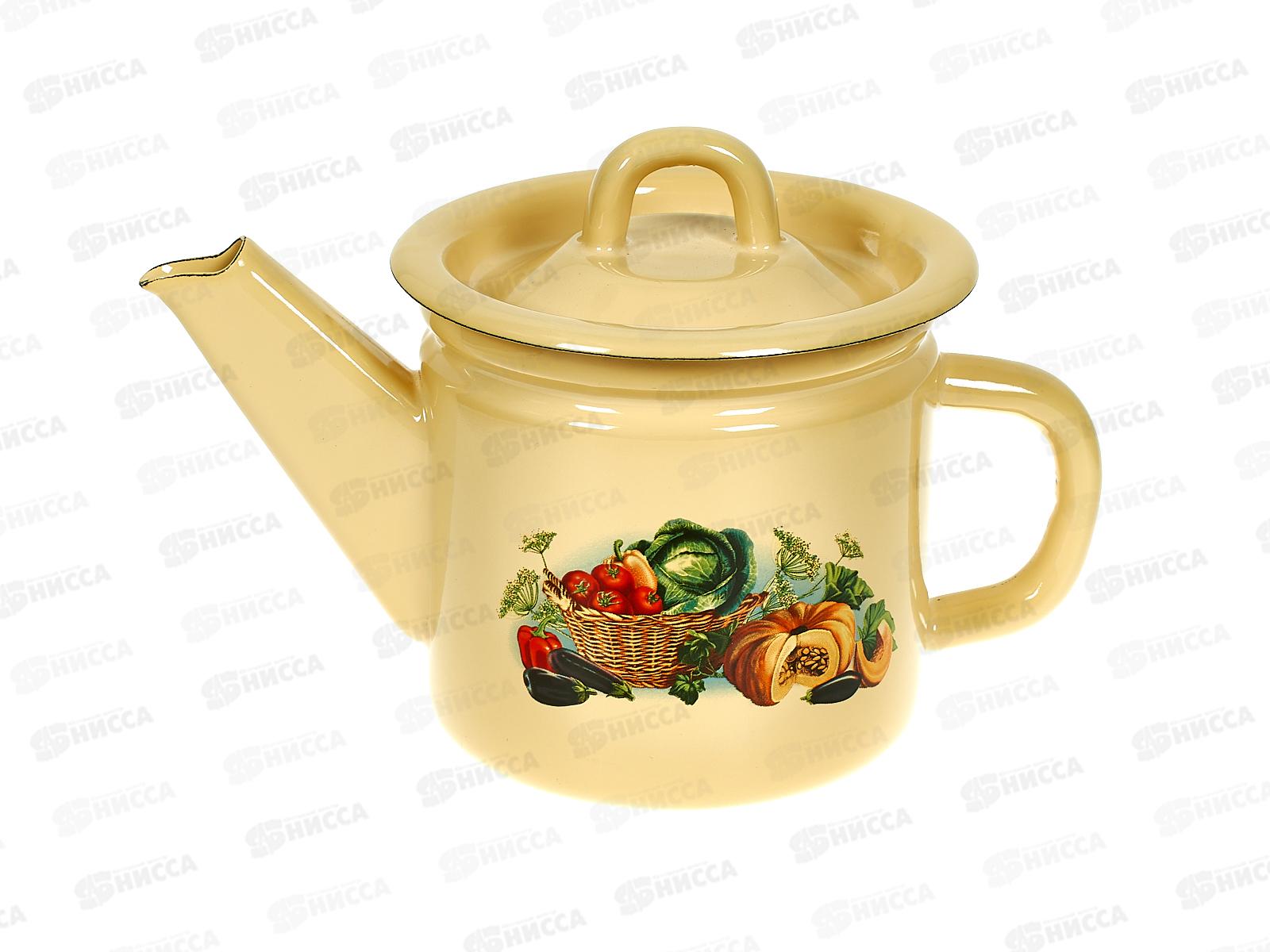 Чайник заварочный 1л Урожай палевый с петлей с2707.п*71