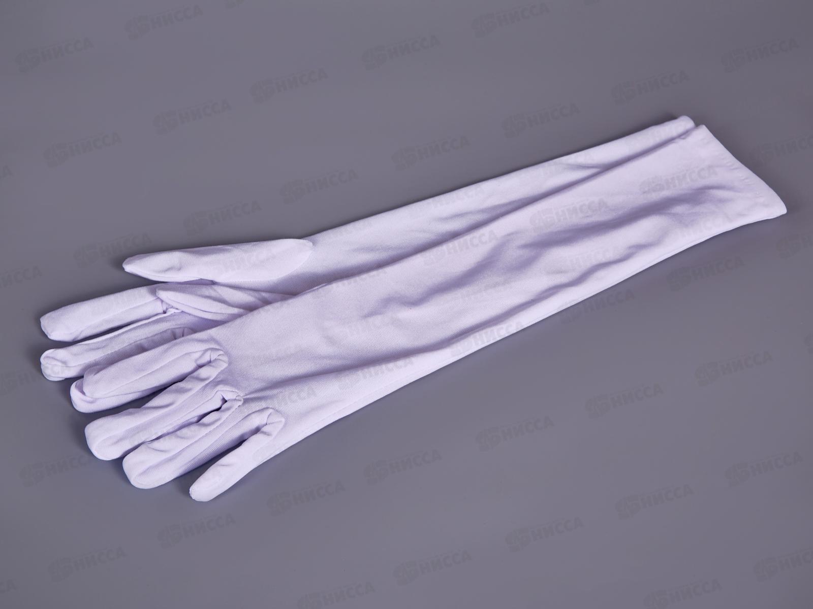 Перчатки карнавальные  &quotКоролева&quot белые 770-0488