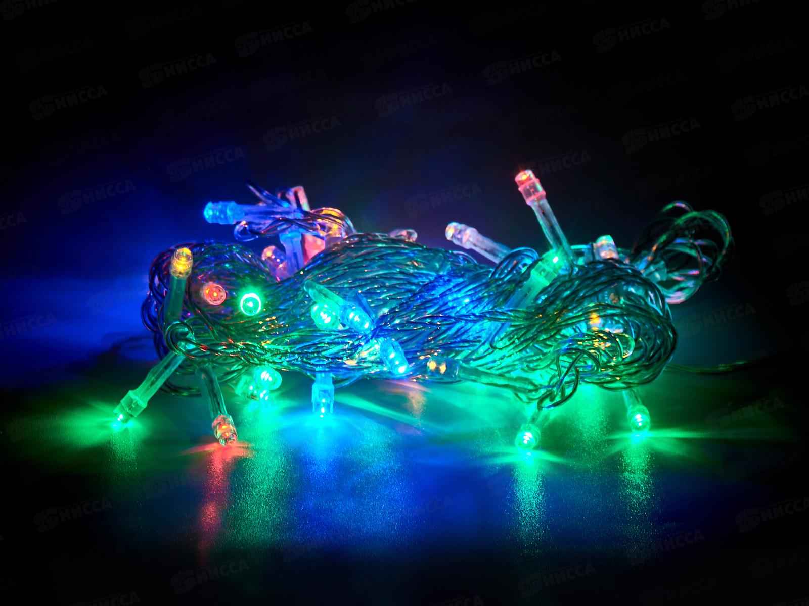 Гирлянда 5,5м 50LED 8 реж мульти 127-013