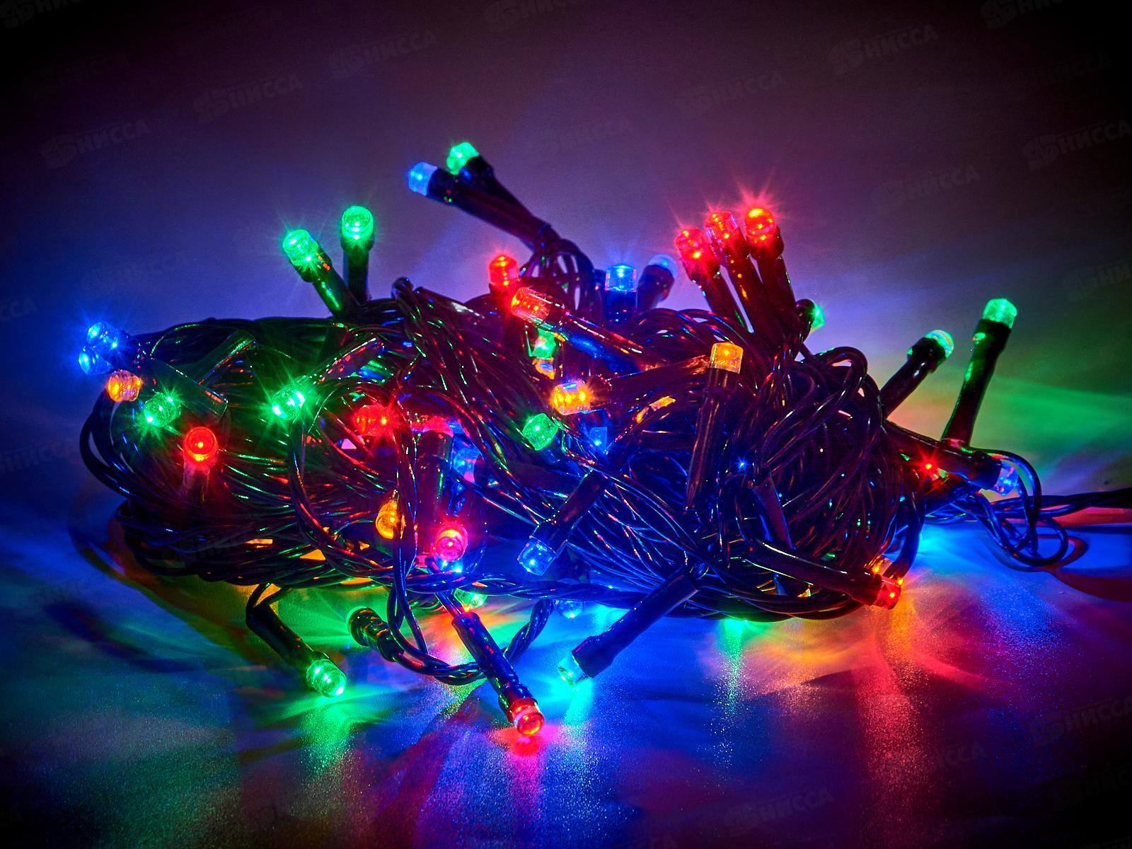 Гирлянда 7,5м 80LED 8 реж мульти 183-816