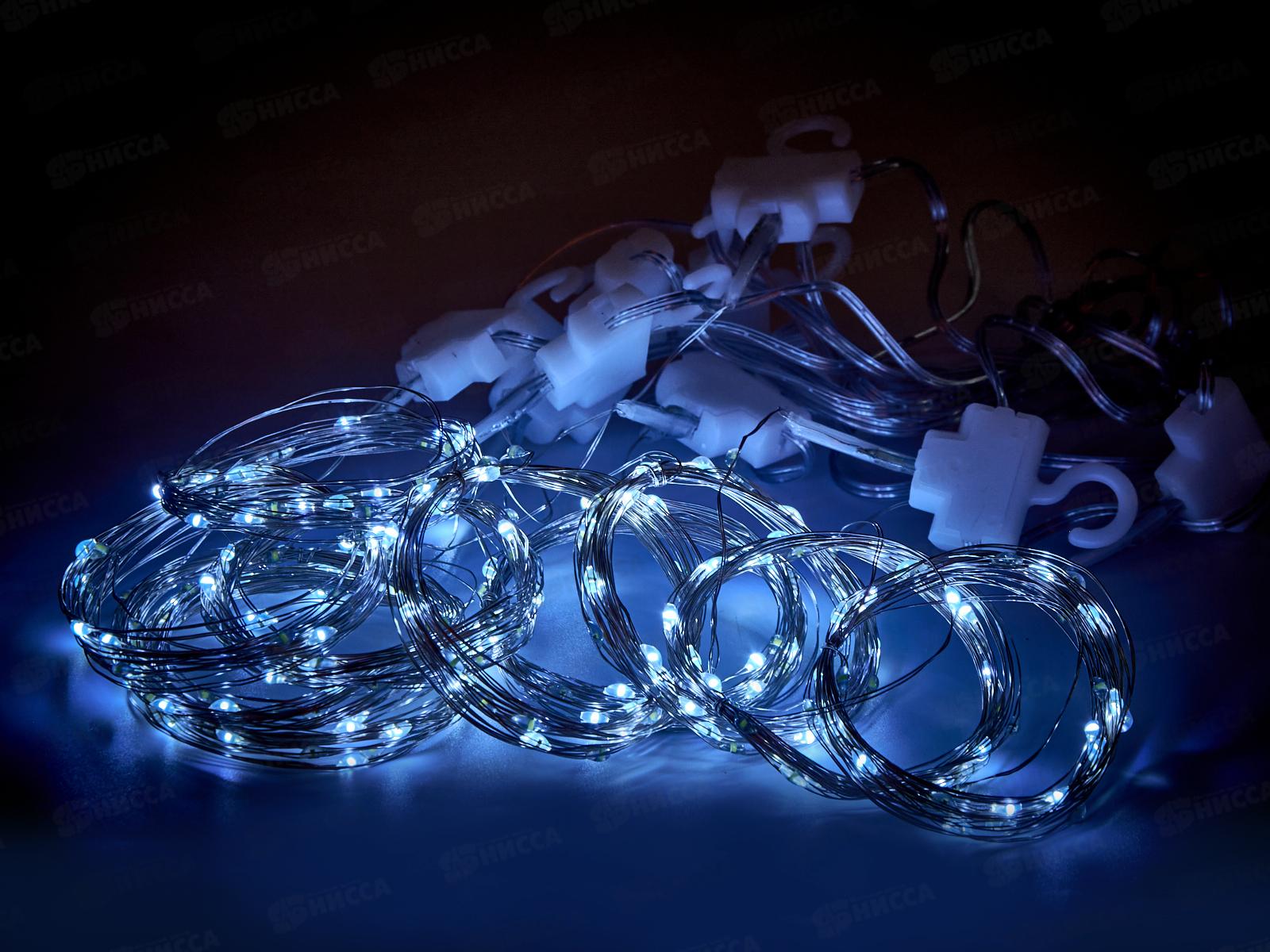 Гирлянда 3*3м Занавес Бриллиант 300LED 8реж пульт бел 725-0584