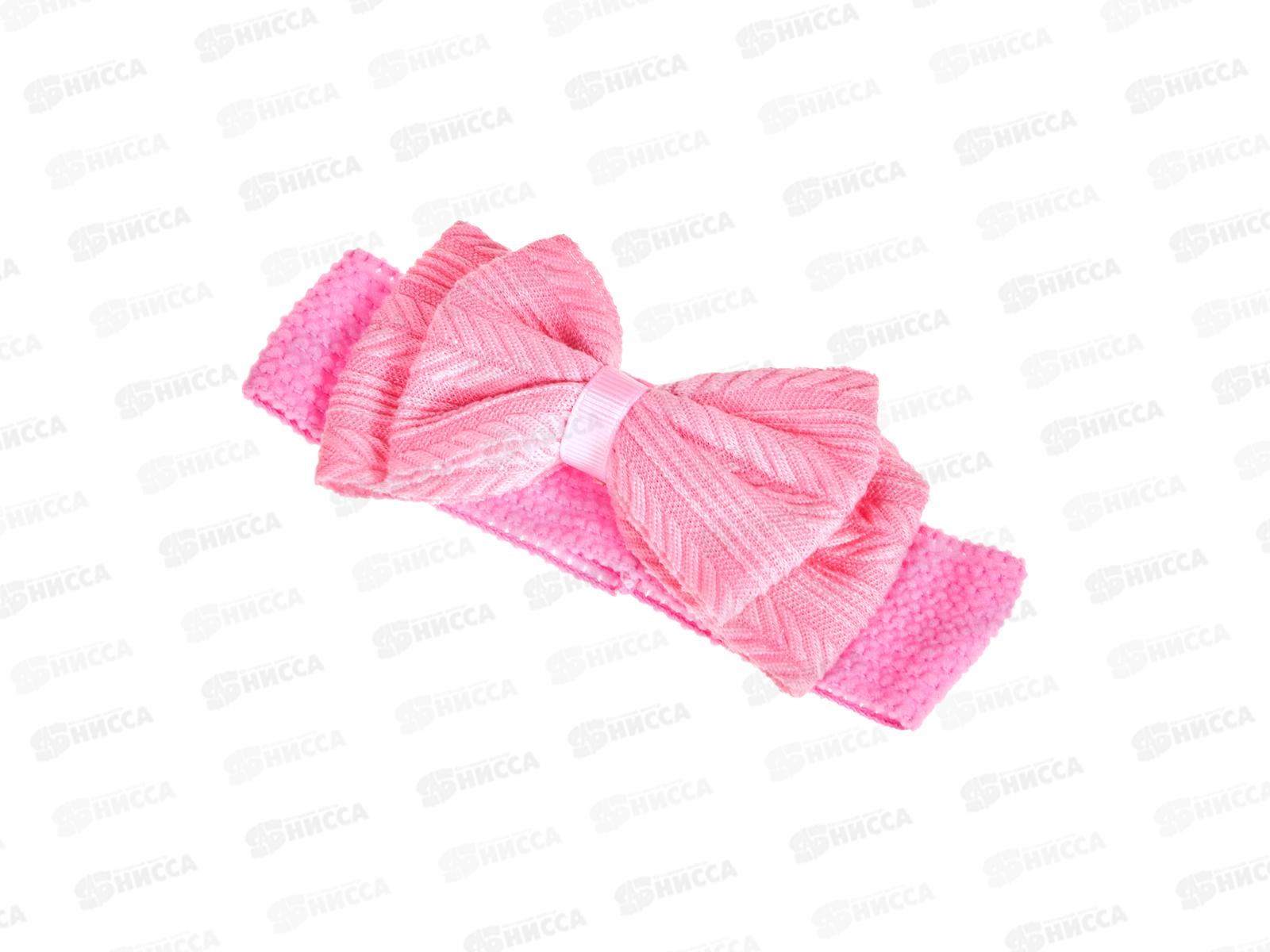 Повязка для волос &quotВыбражулька&quot бант узор розовый 10073094