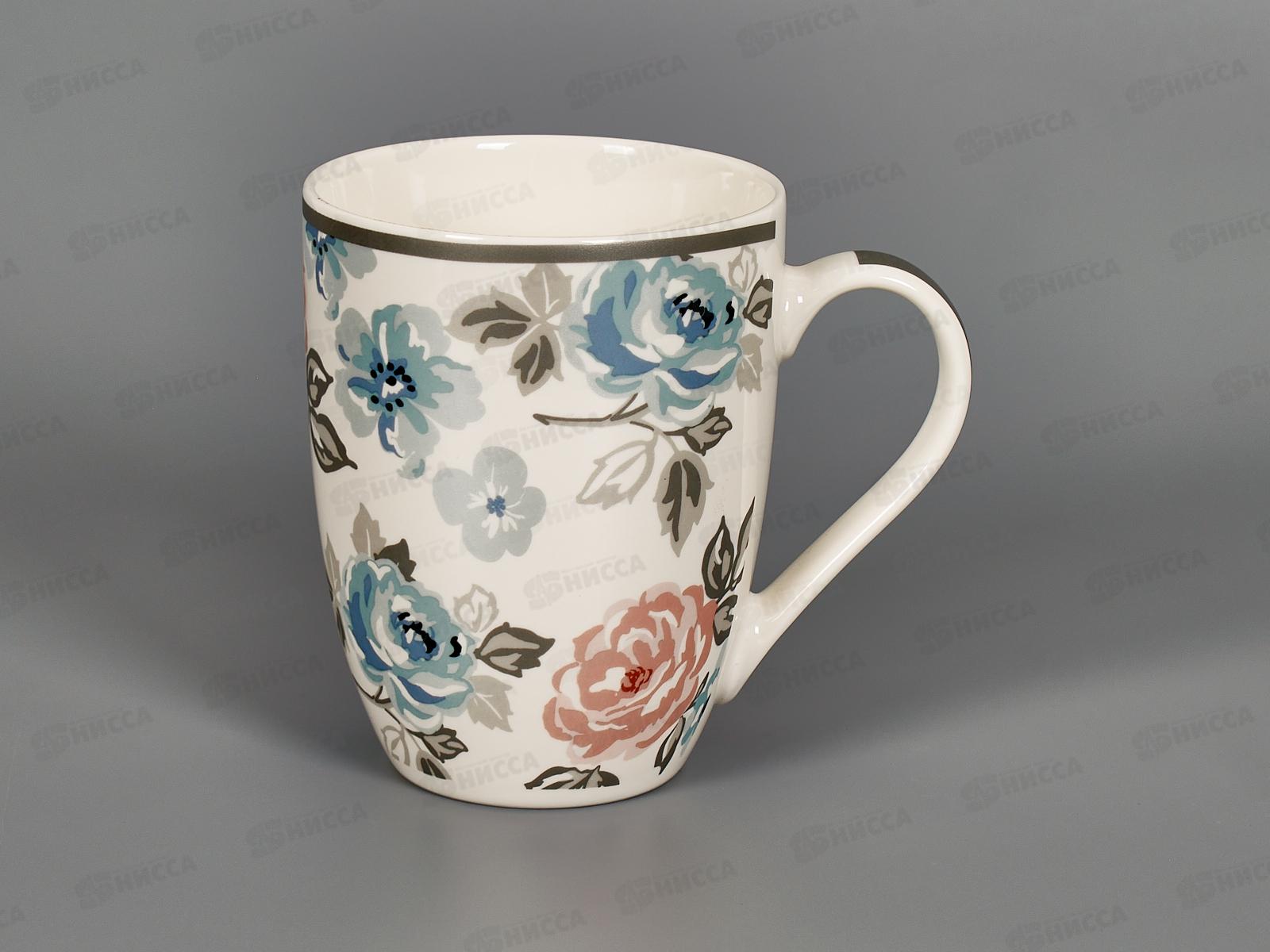 Кружка бочка Розы металлик 340мл 1019018