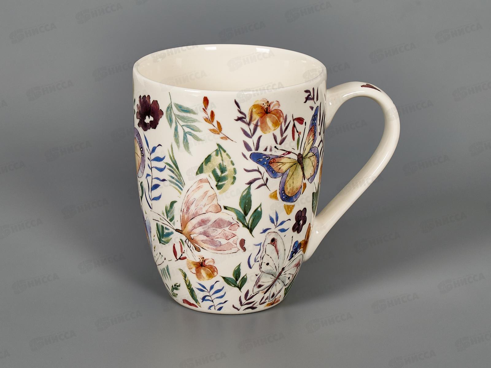 Кружка бочка Бабочки 340мл 1019055