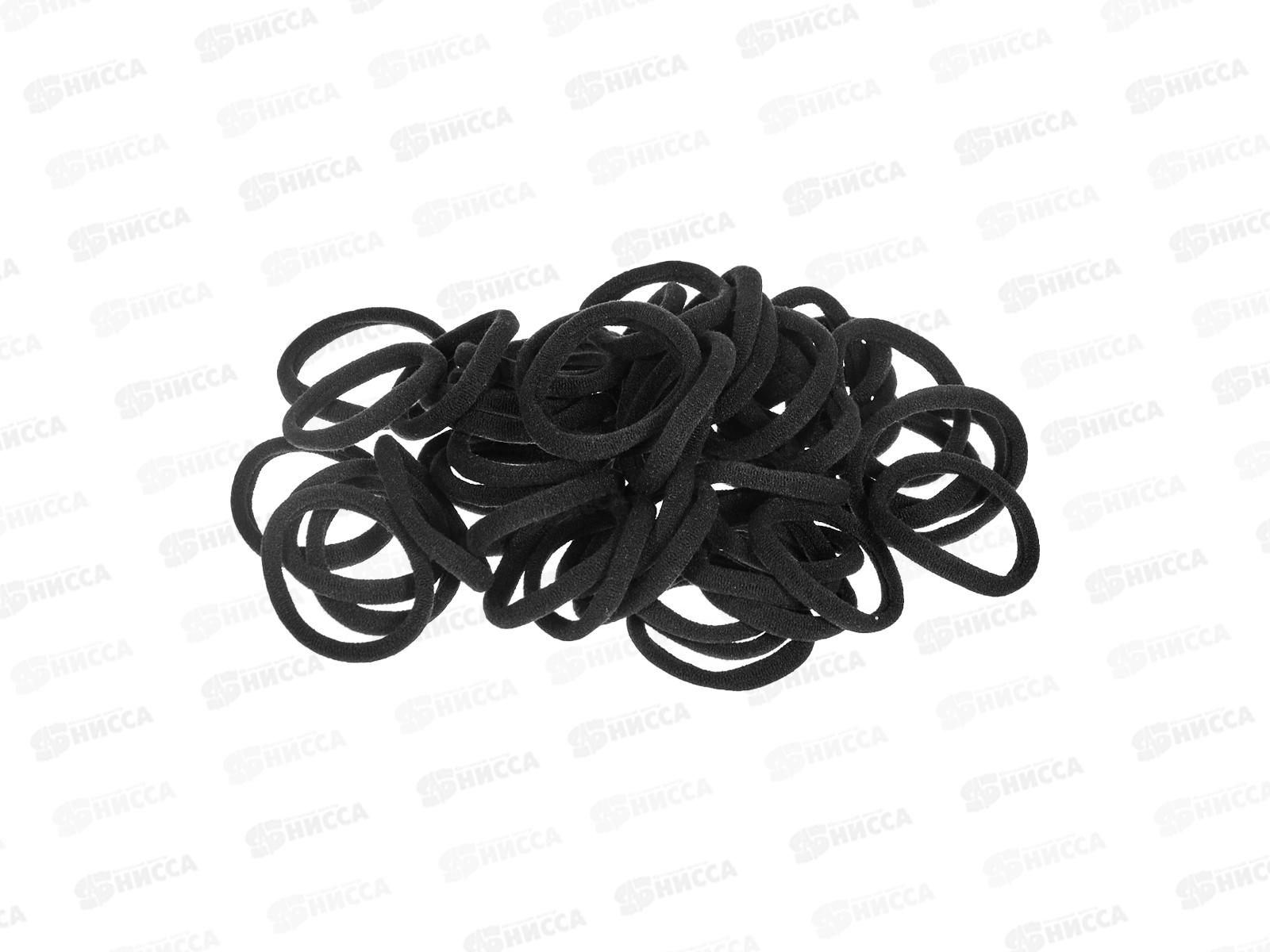 Ameli Набор резинок для волос в банке Черные 50шт 4см