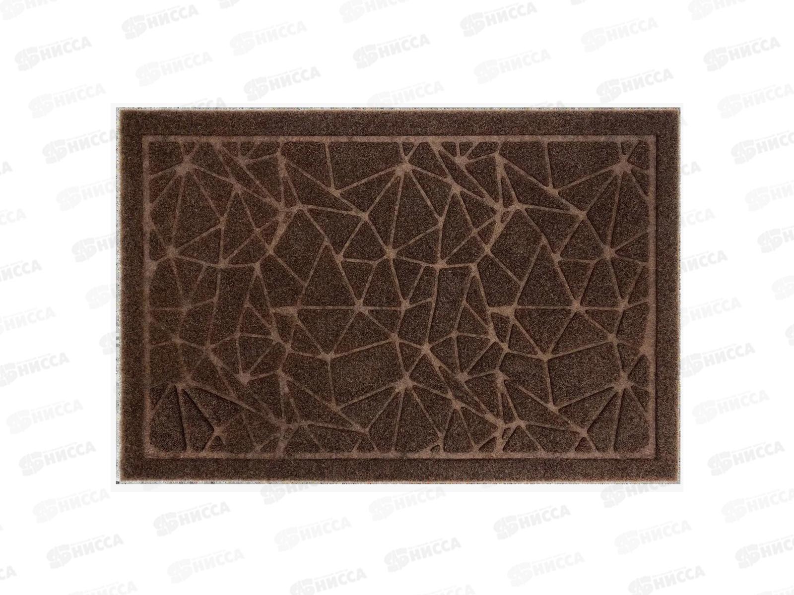 Коврик влаговпитывающий &quotКристалл&quot 80*120см коричневый Blabar 93659  *10