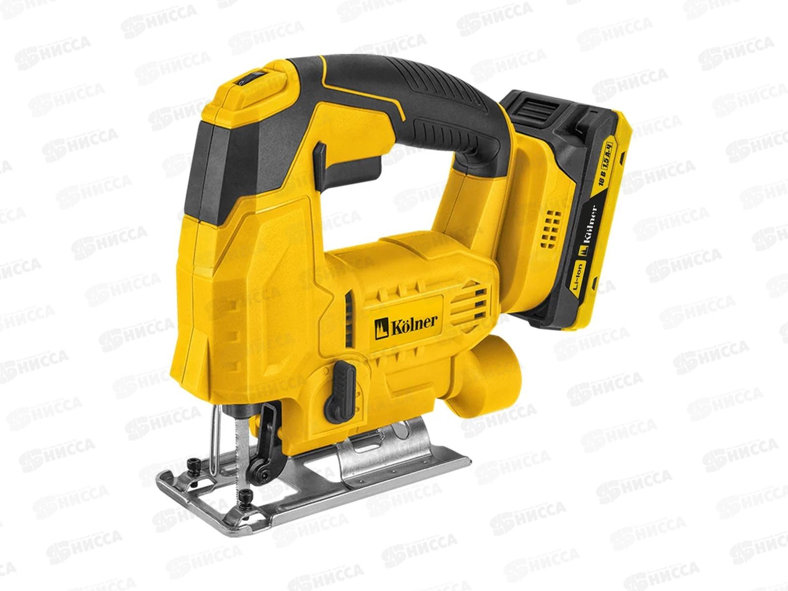 Лобзик электрический 18V UNI-M 100/5мм Kolner KJS 18-100-1K БЗП 0-2800о/м *10