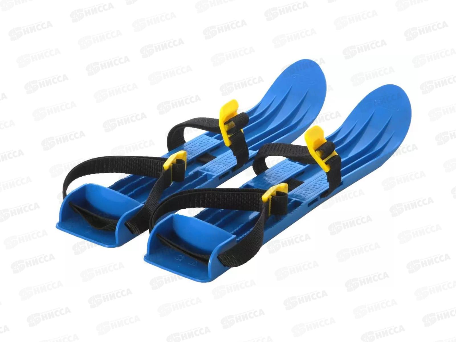 Мини-лыжи синие с пластиковыми креплениями ИНТ