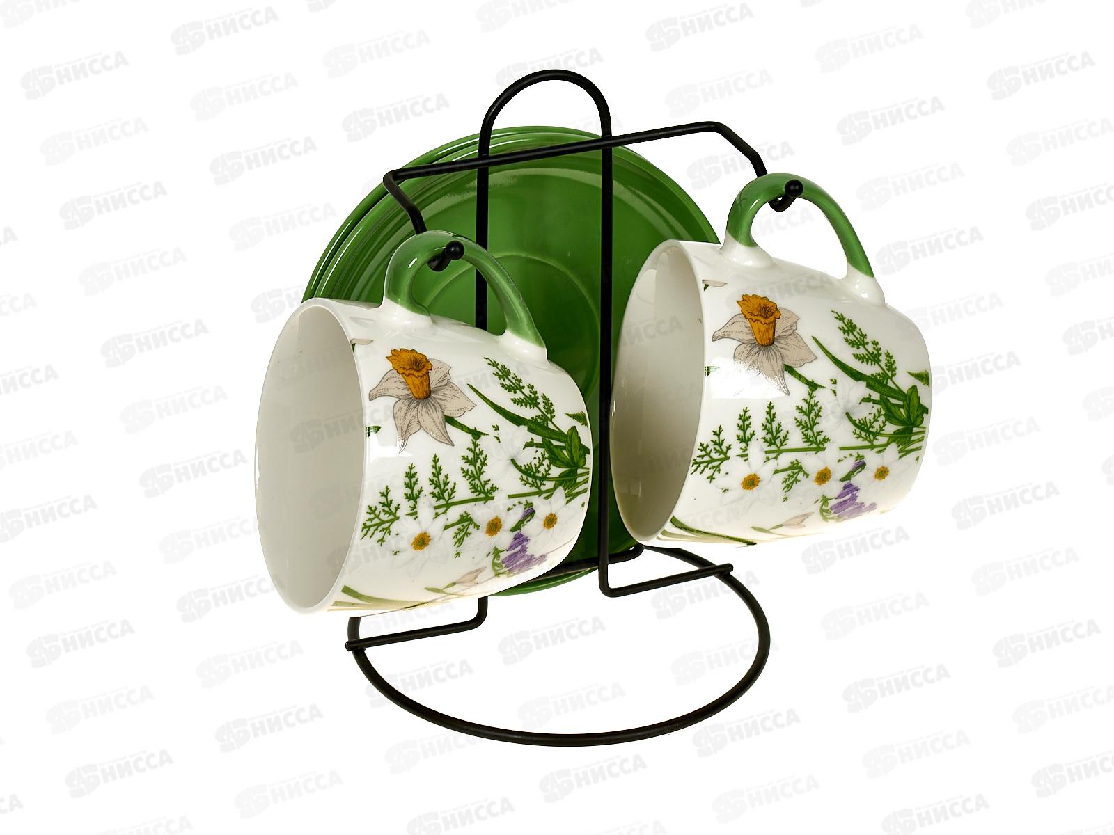 Набор чайный 4 предмета 202367 на металлическом стенде *12