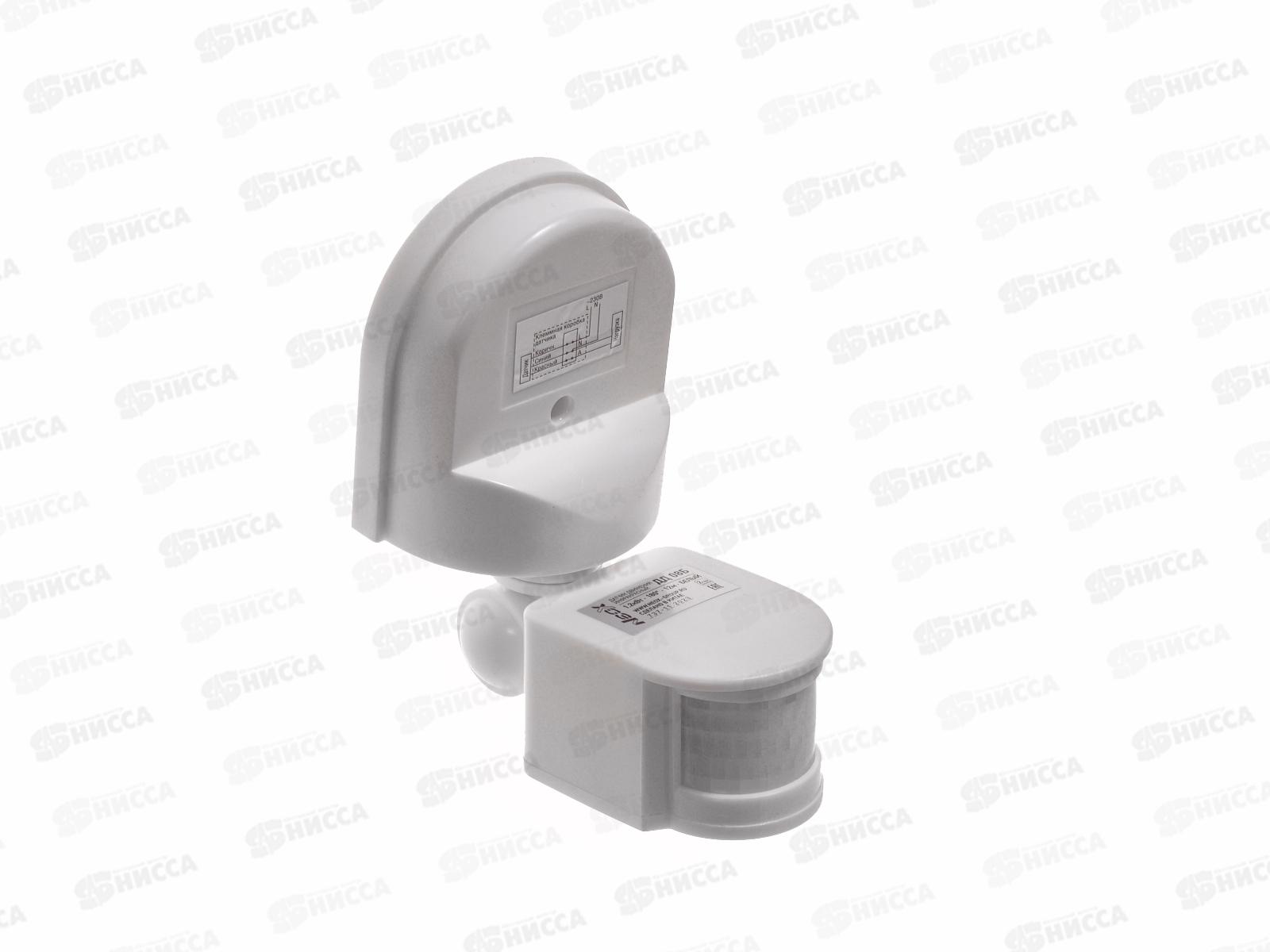 Датчик движения инфракрасный ДД-08Б 1200Вт 180гр. 12м белый NEOX