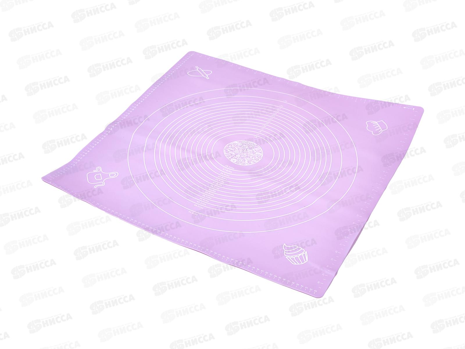 Коврик для раскатки выпечки теста 70*70см силиконовый 6001-45