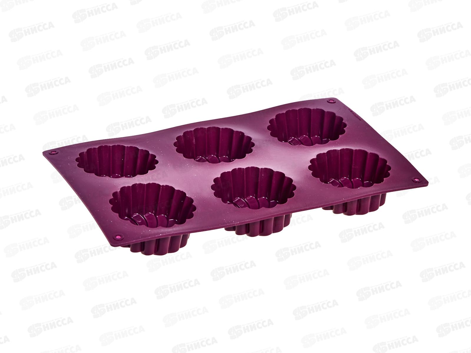 Форма силиконовая  для выпечки 6ячеек 28*17*3см 6001-06 *10