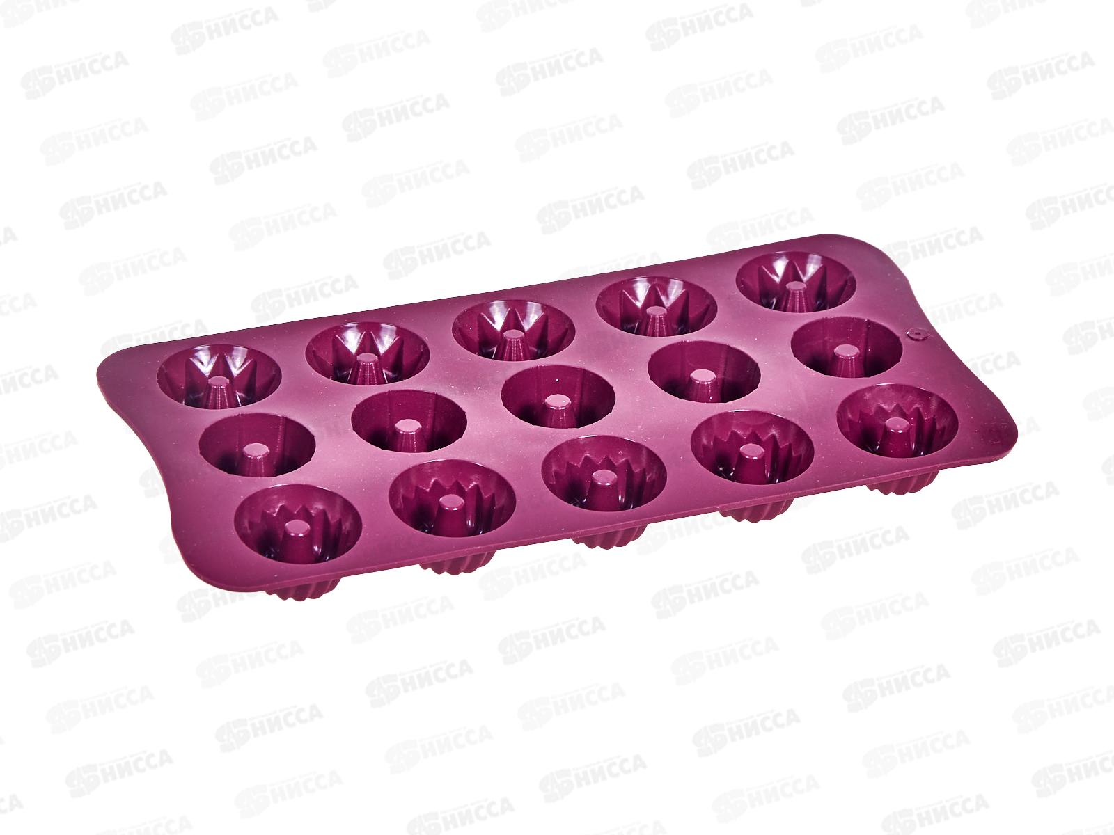 Форма силиконовая  для шоколада "Ассорти" 15ячеек 21*10,5*2см 6001-36