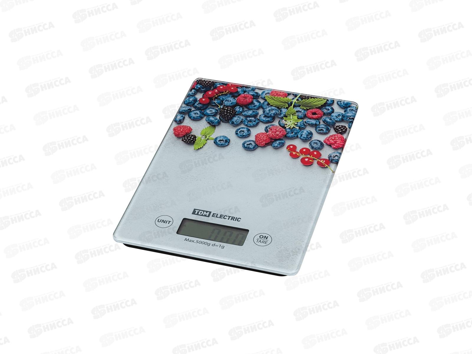 Весы кухонные электронные Ягоды 5кг 0002