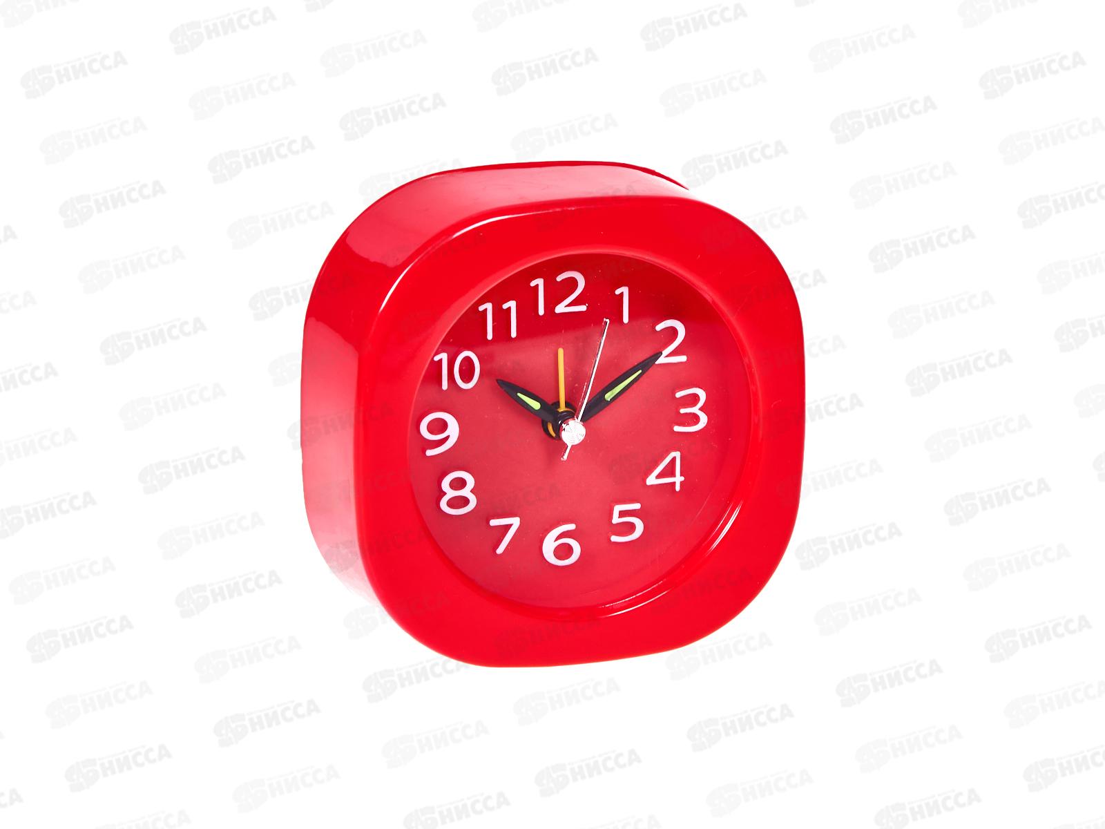 Часы Будильник LP62 10*10см пласт (044463)  Ж