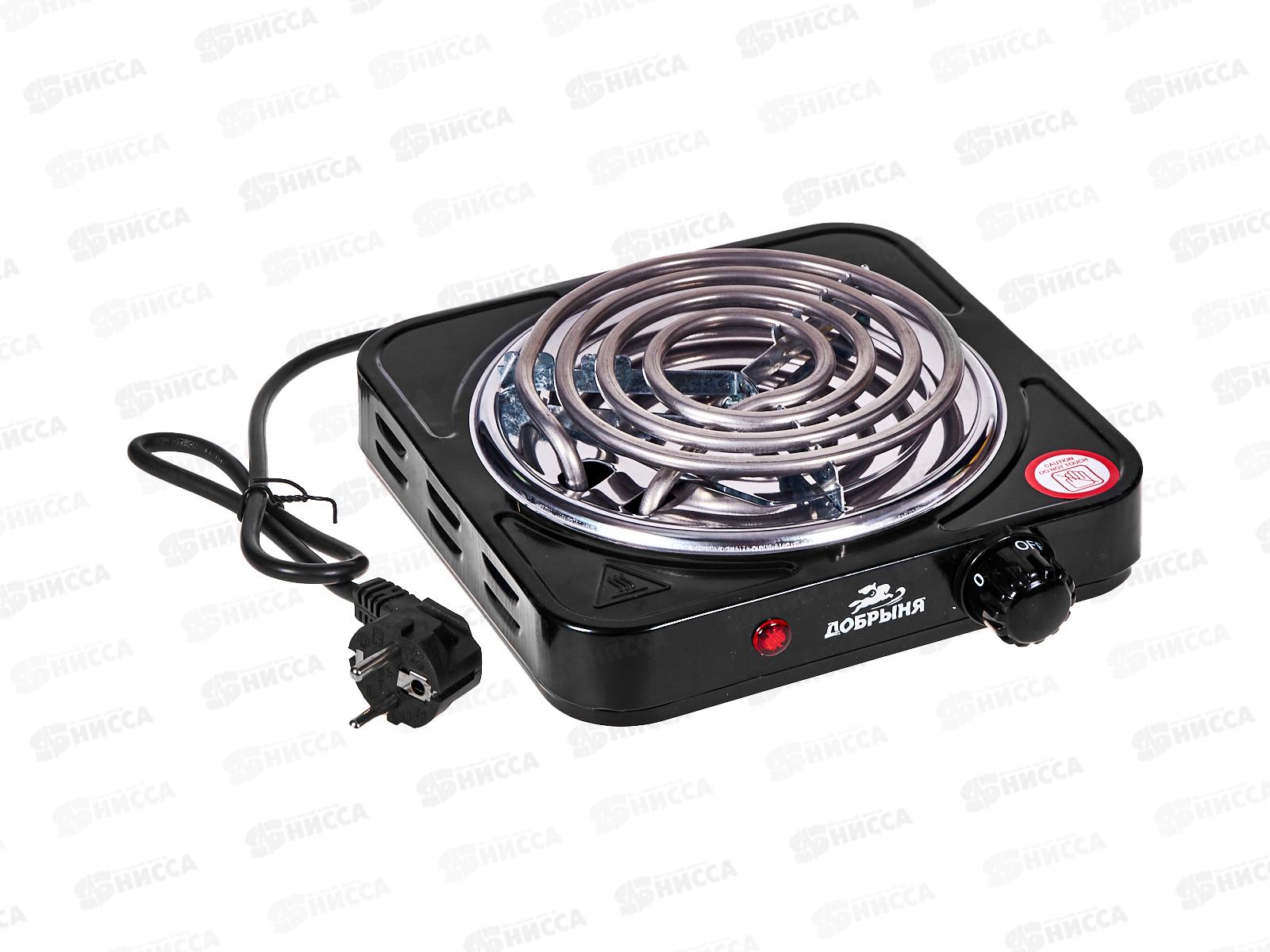 Плита электрическая DO-2211B 1конфорка 1500Вт Черный спираль Добрыня