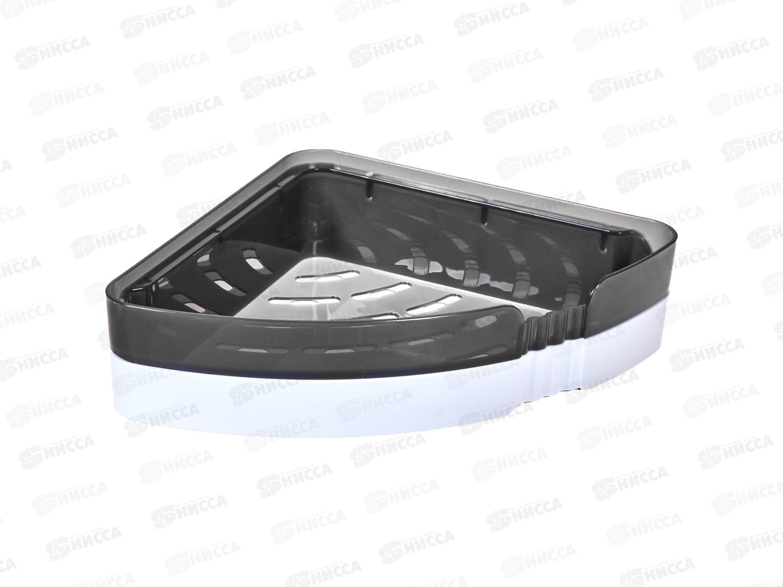 Полка д/ванной &quotУмничка&quot угловая Сер/белый MPU0156 *20 МП