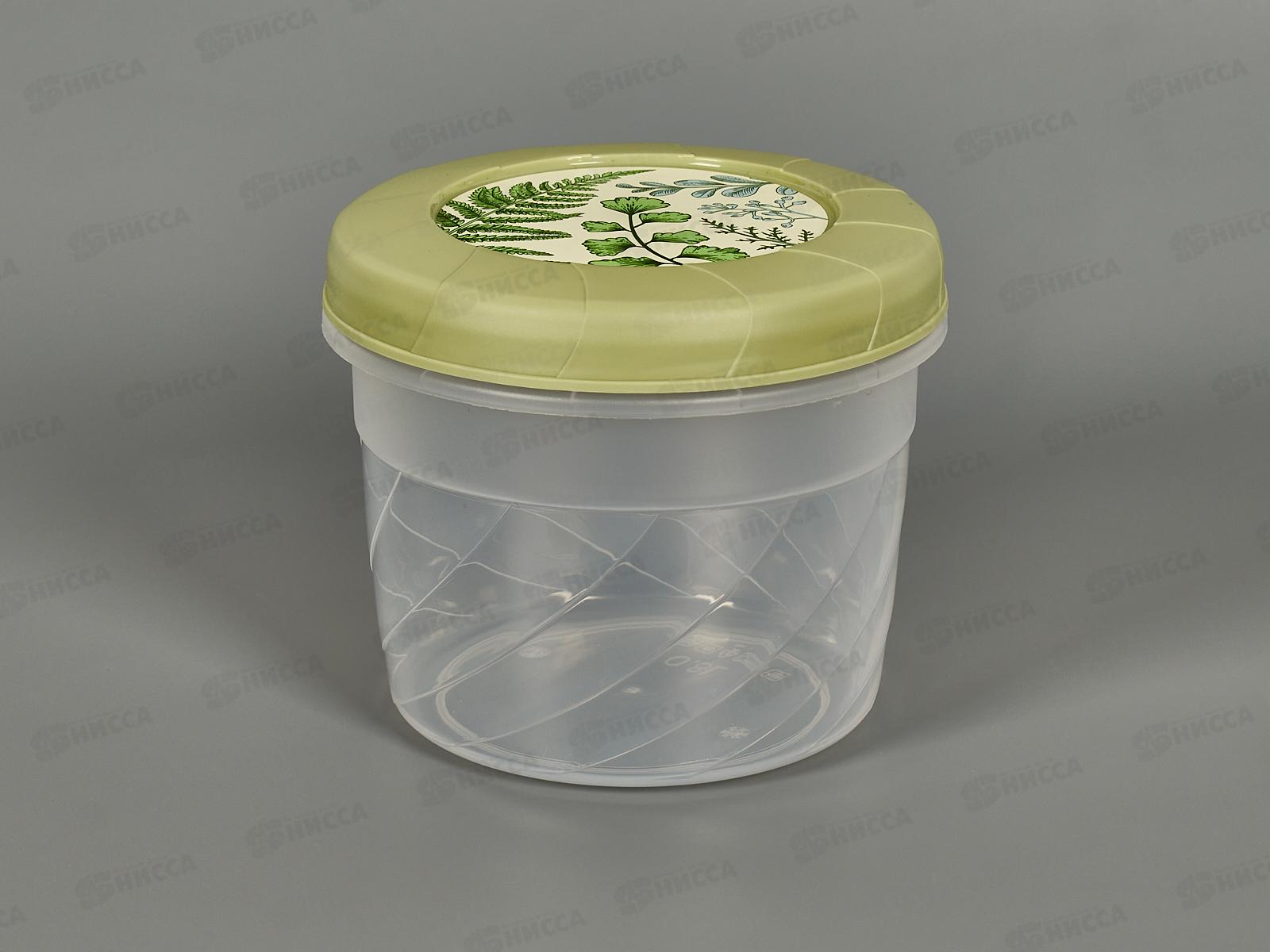 Банка 0,8л с/кр с декором Зеленый 433154809 *18 БП