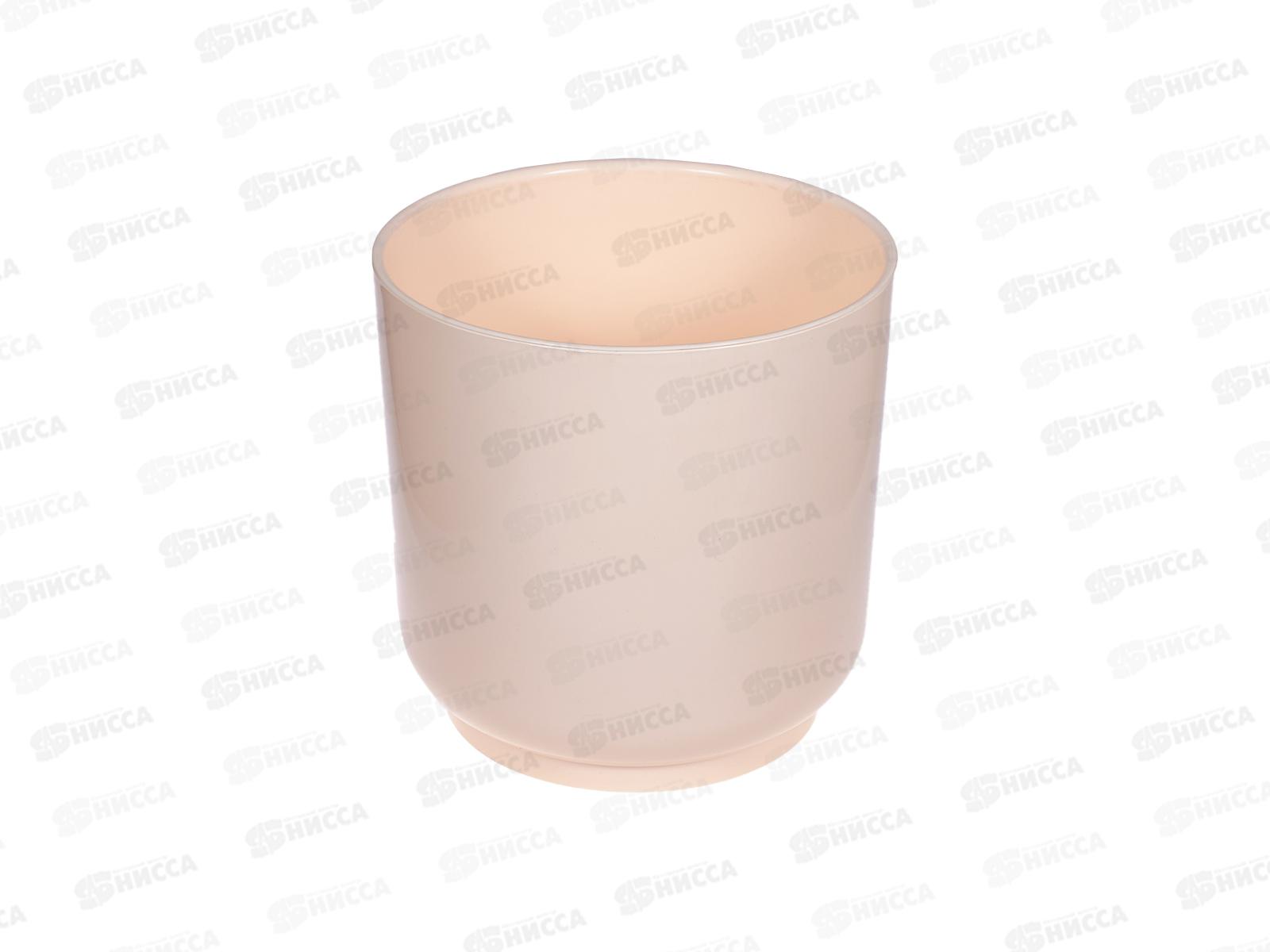 Горшок для цветов Дельта 6,4л Ванильный (с вкладкой)  *3