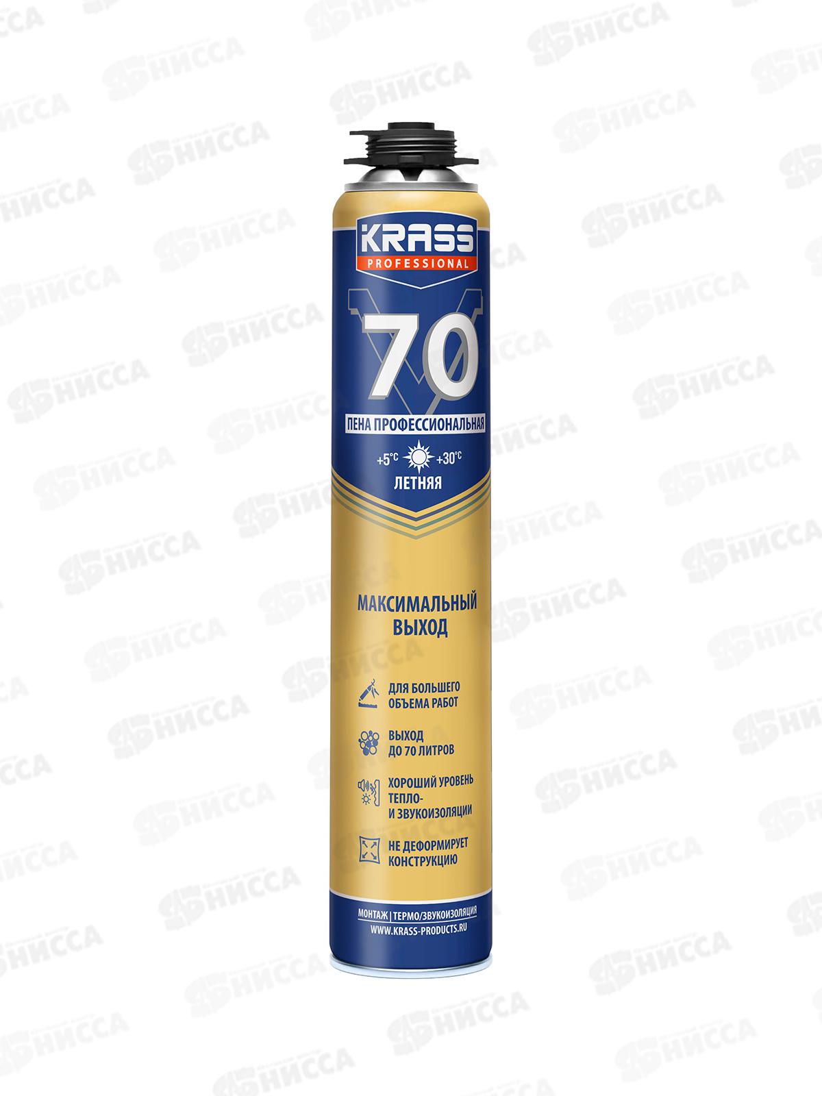 Пена монтаж KRASS  Professional V70 ПРО 890мл, 9591608 *12