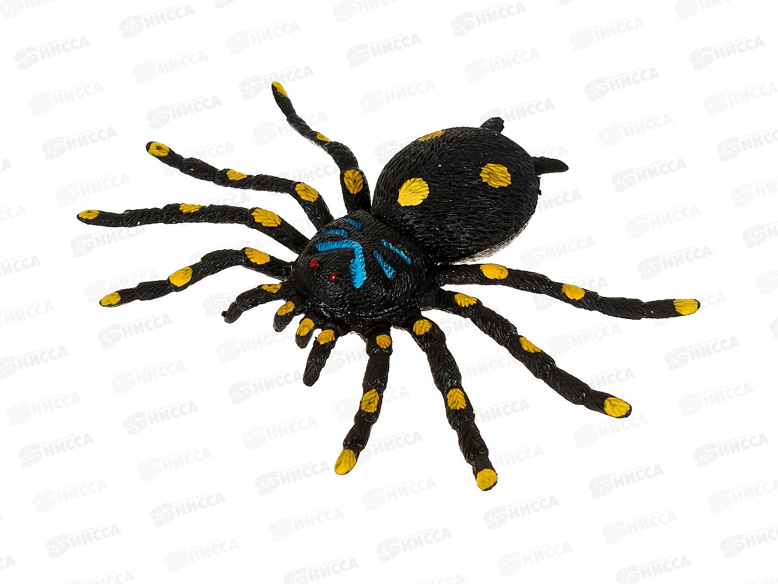 Тянучка паук 12см пластизоль сингл W6328-SPIDERS-R в пакете