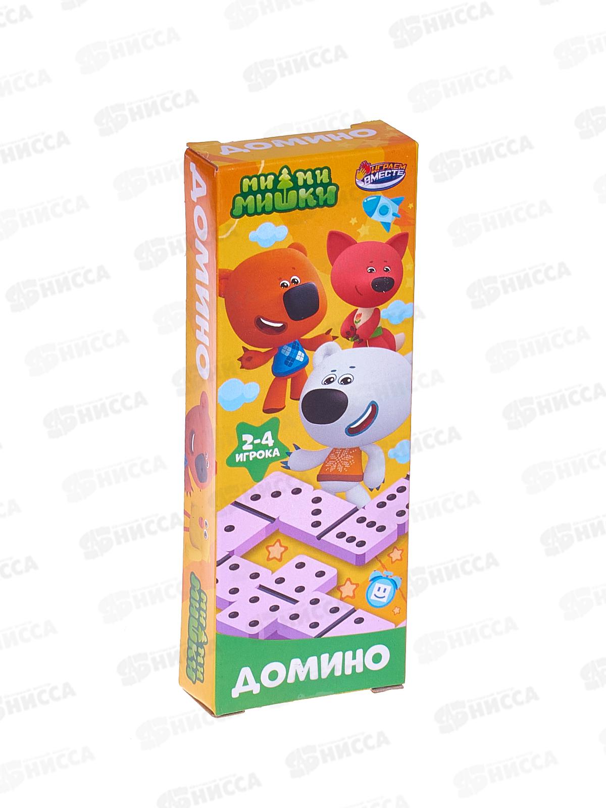Домино В1535743-R11 Ми-ми-мишки ТМ "Играем вместе" в коробке 5*12*2см