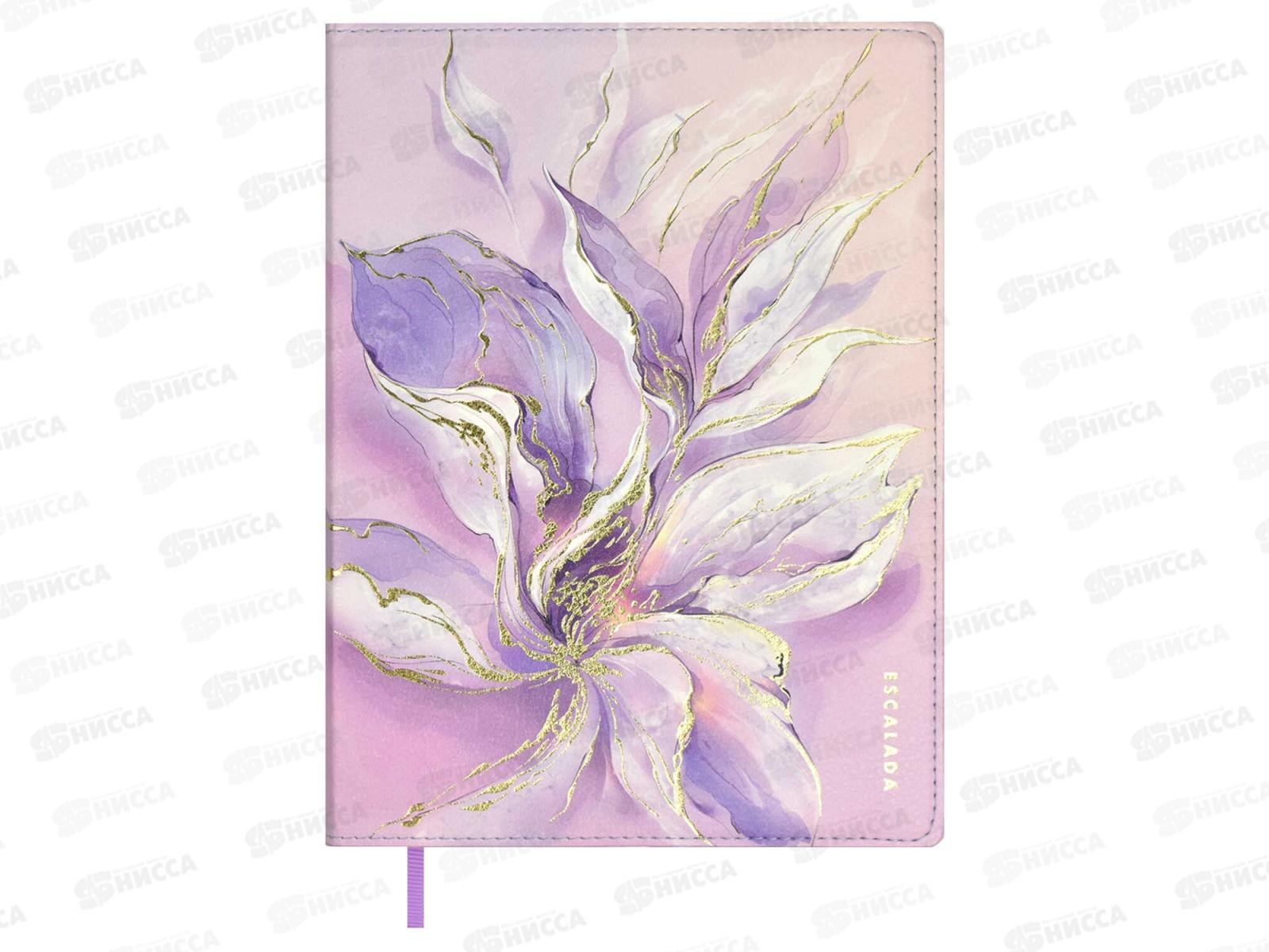Записная кн.  ФЕН 120л А5+ Escalada Мраморный цветок 67301