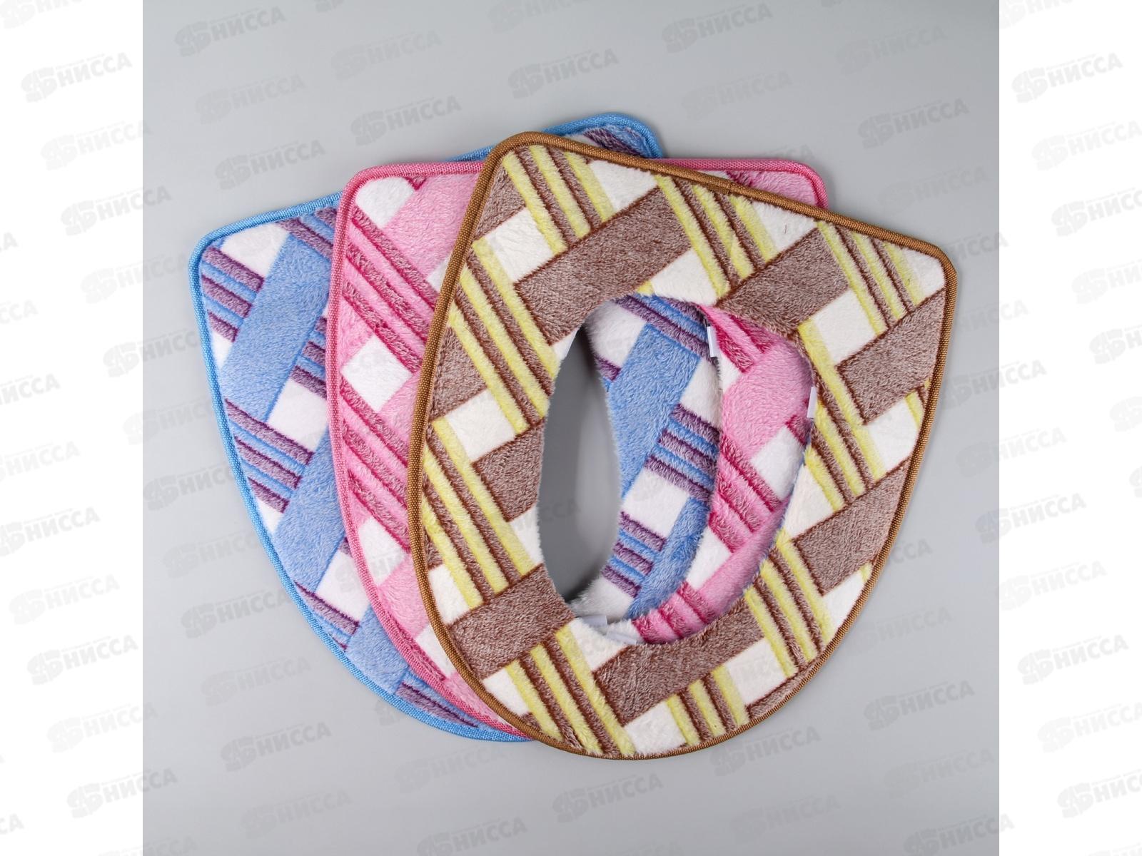 Чехол для унитаза &quotУниверсал&quot на липучках микс 4439013