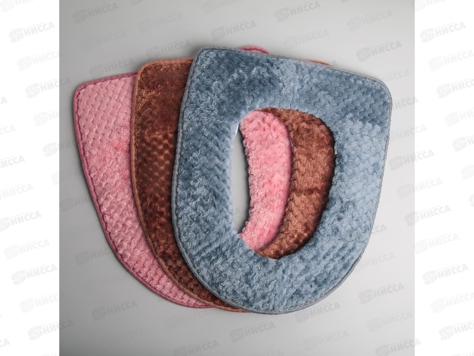 Чехол для унитаза &quotПлюш&quot на липучках микс 4597680