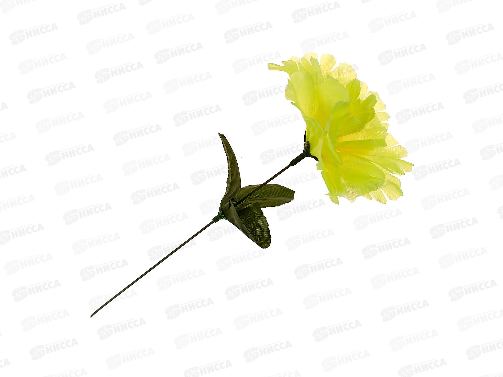 Цветы искусственные 20см Глоксиния соната желтый 9351771