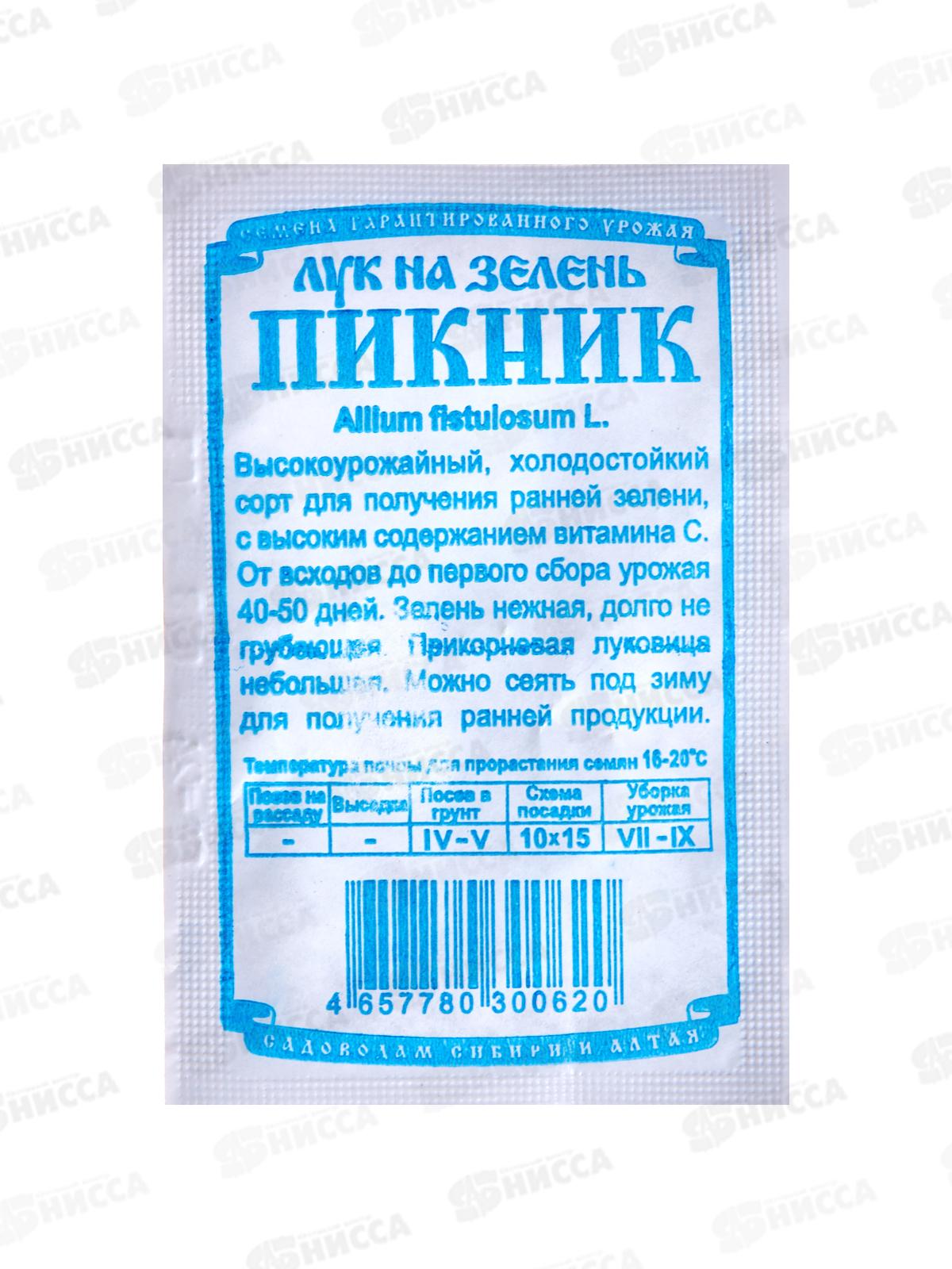 Лук на зелень Пикник (0,3гр б/п) ДемСиб*20 -