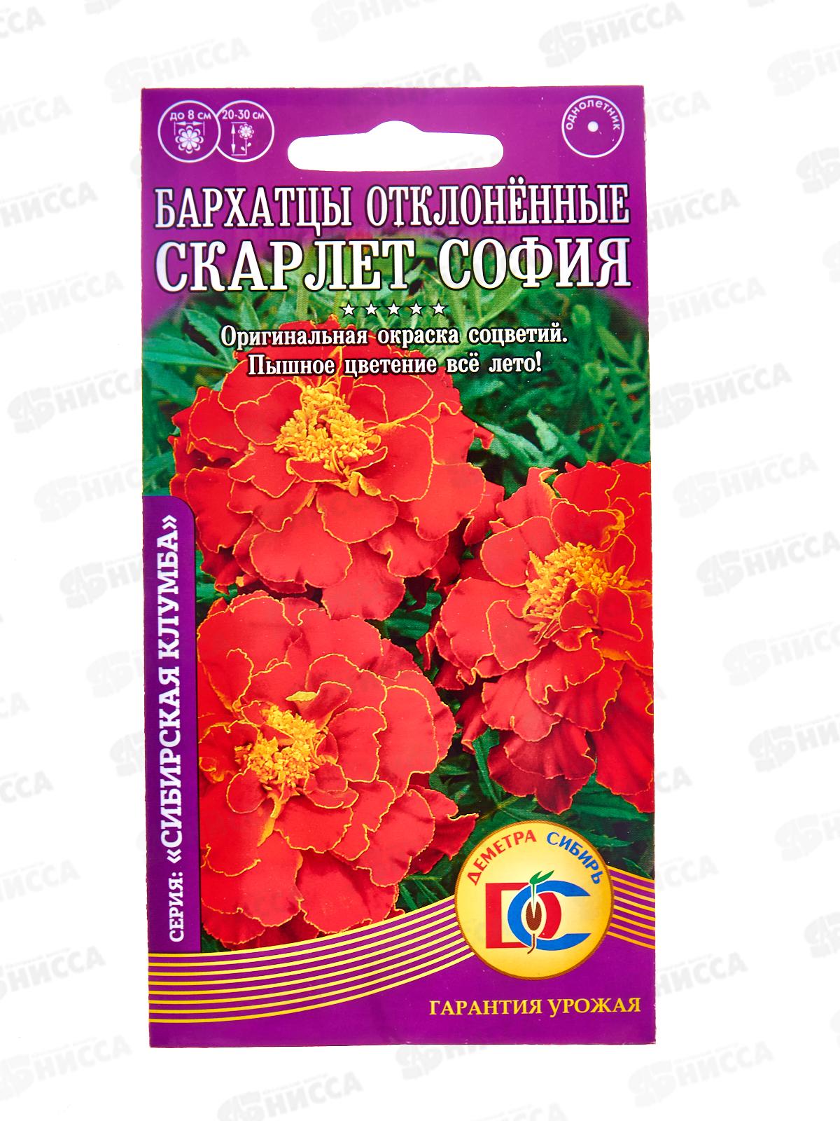 Бархатцы Скарлет София откл махр (0,2гр) ДемСиб *10 +