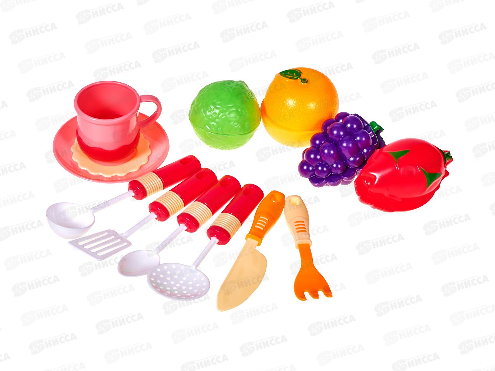 Набор овощей №111-17A с кухонными принадлежностями пакет 24*21,5*3