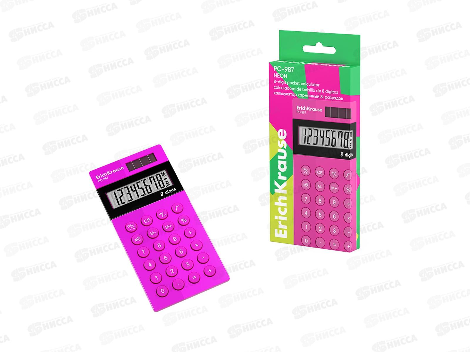 Калькулятор EK 8-разр. карманный РС-987 62012