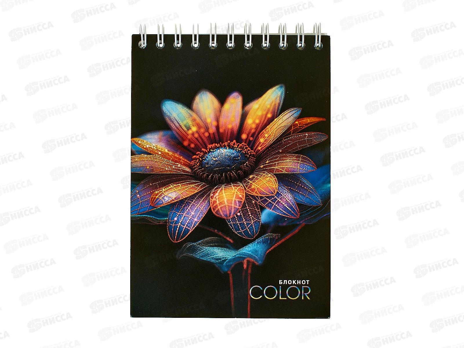 Блокнот 80л А6 Апплика, на греб., Яркий цветок С4173-103 *80