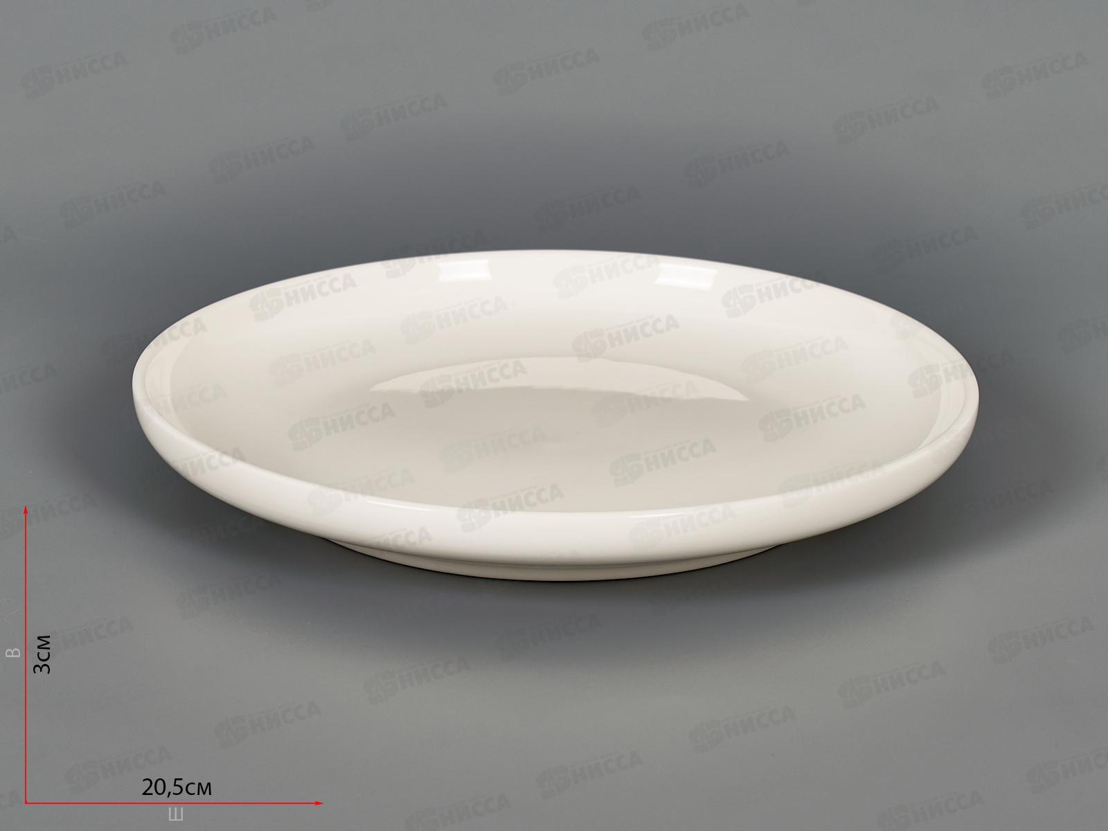 Тарелка десертная 20,5*20,5-*2,5см  7128