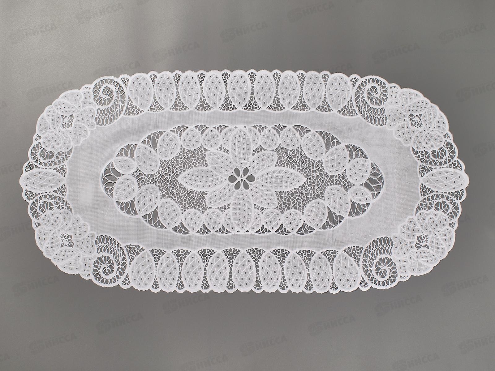 Салфетка ажурная GRACE Лейс 40*84 LO-1009U овал 96319 *12
